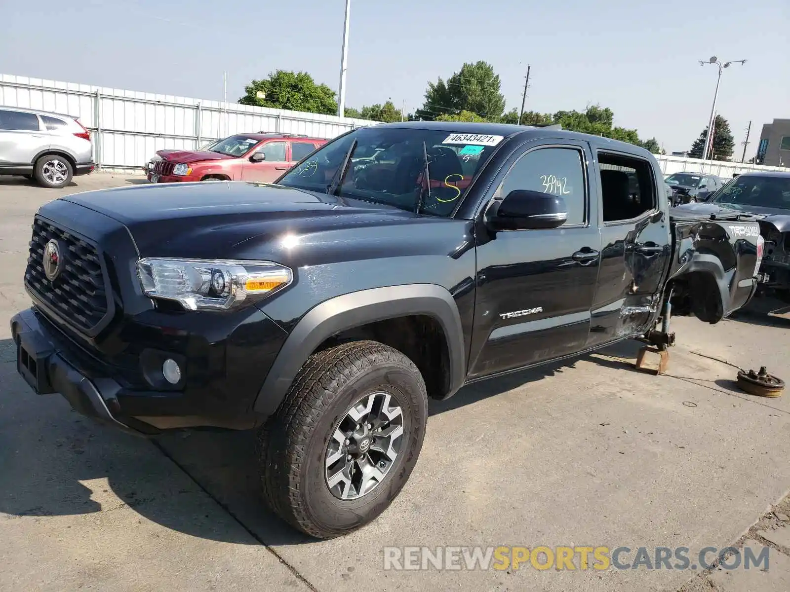 2 Photograph of a damaged car 5TFCZ5AN5LX221857 TOYOTA TACOMA 2020