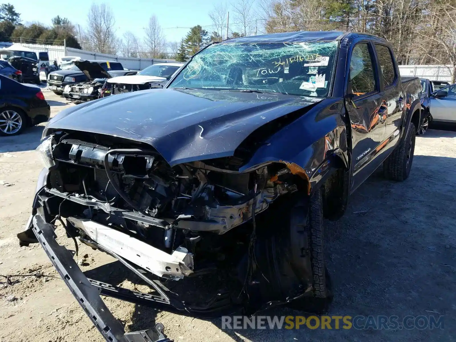 2 Photograph of a damaged car 5TFCZ5AN5LX229537 TOYOTA TACOMA 2020