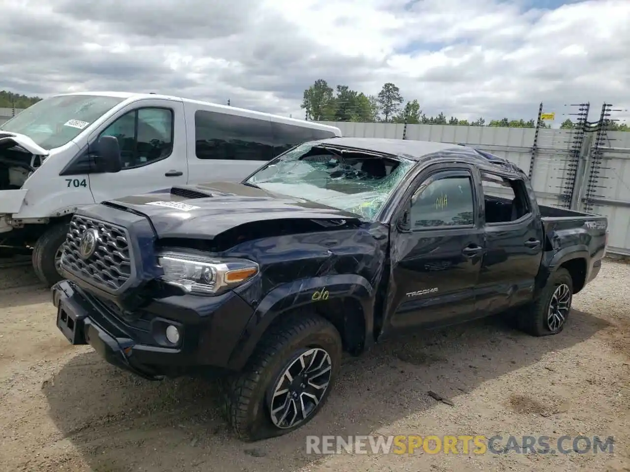 2 Photograph of a damaged car 5TFCZ5AN6LX221950 TOYOTA TACOMA 2020