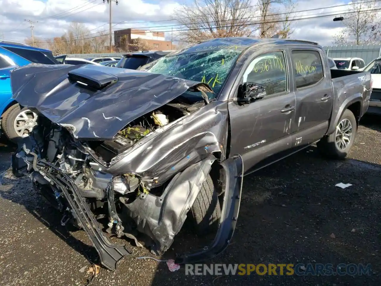 2 Photograph of a damaged car 5TFCZ5AN6LX229398 TOYOTA TACOMA 2020