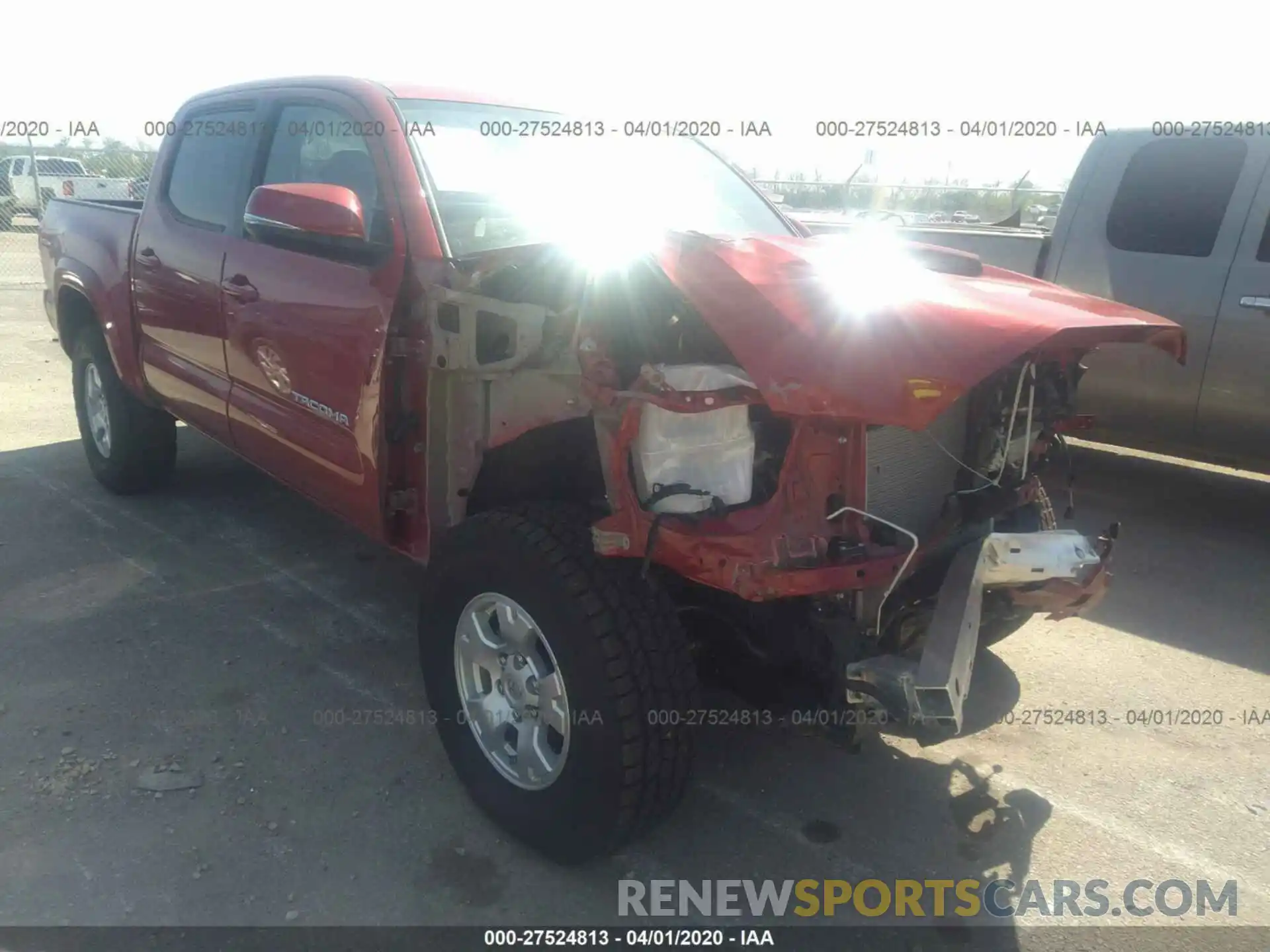 1 Photograph of a damaged car 5TFCZ5AN7LX218149 TOYOTA TACOMA 2020