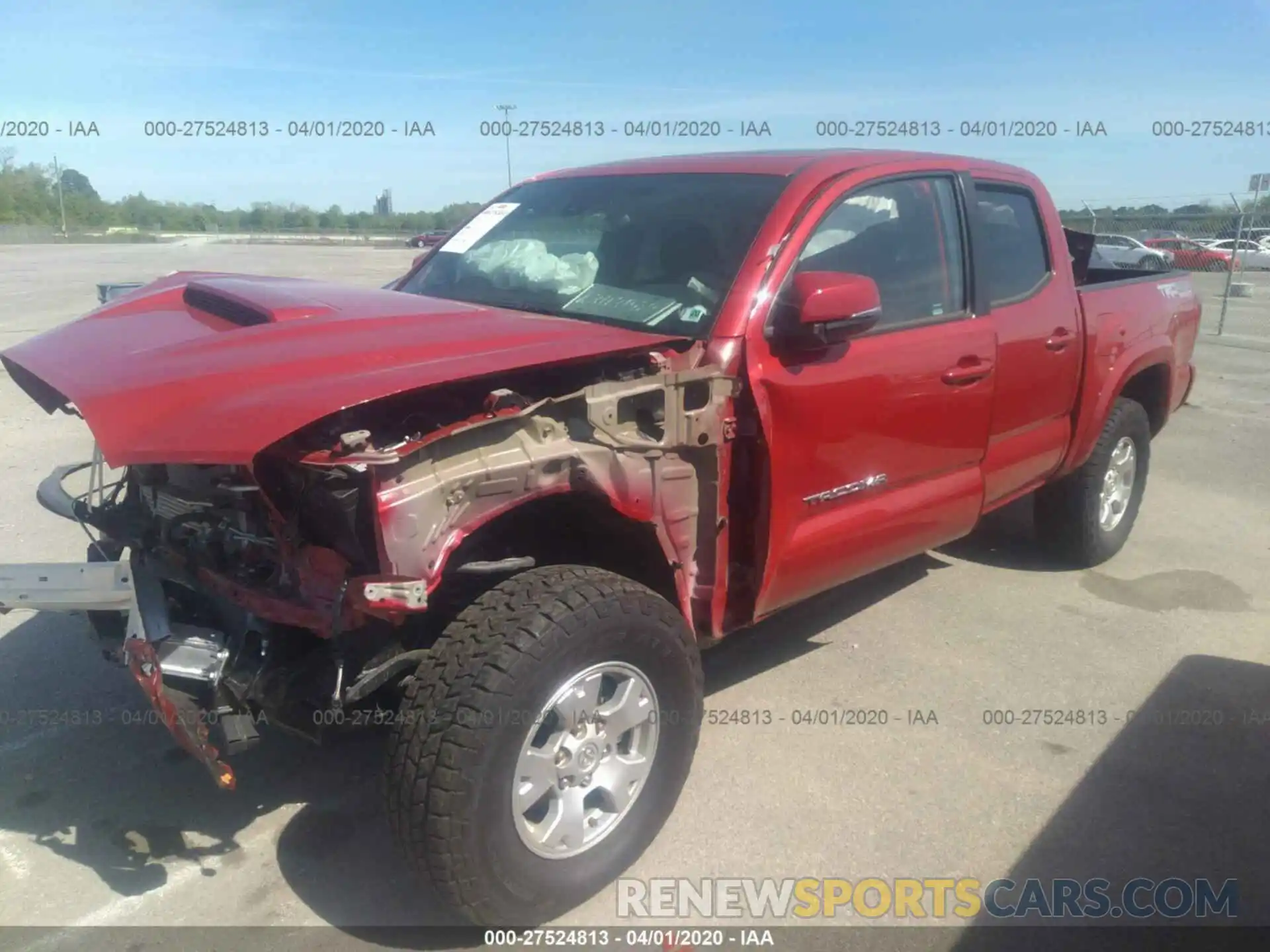 2 Photograph of a damaged car 5TFCZ5AN7LX218149 TOYOTA TACOMA 2020