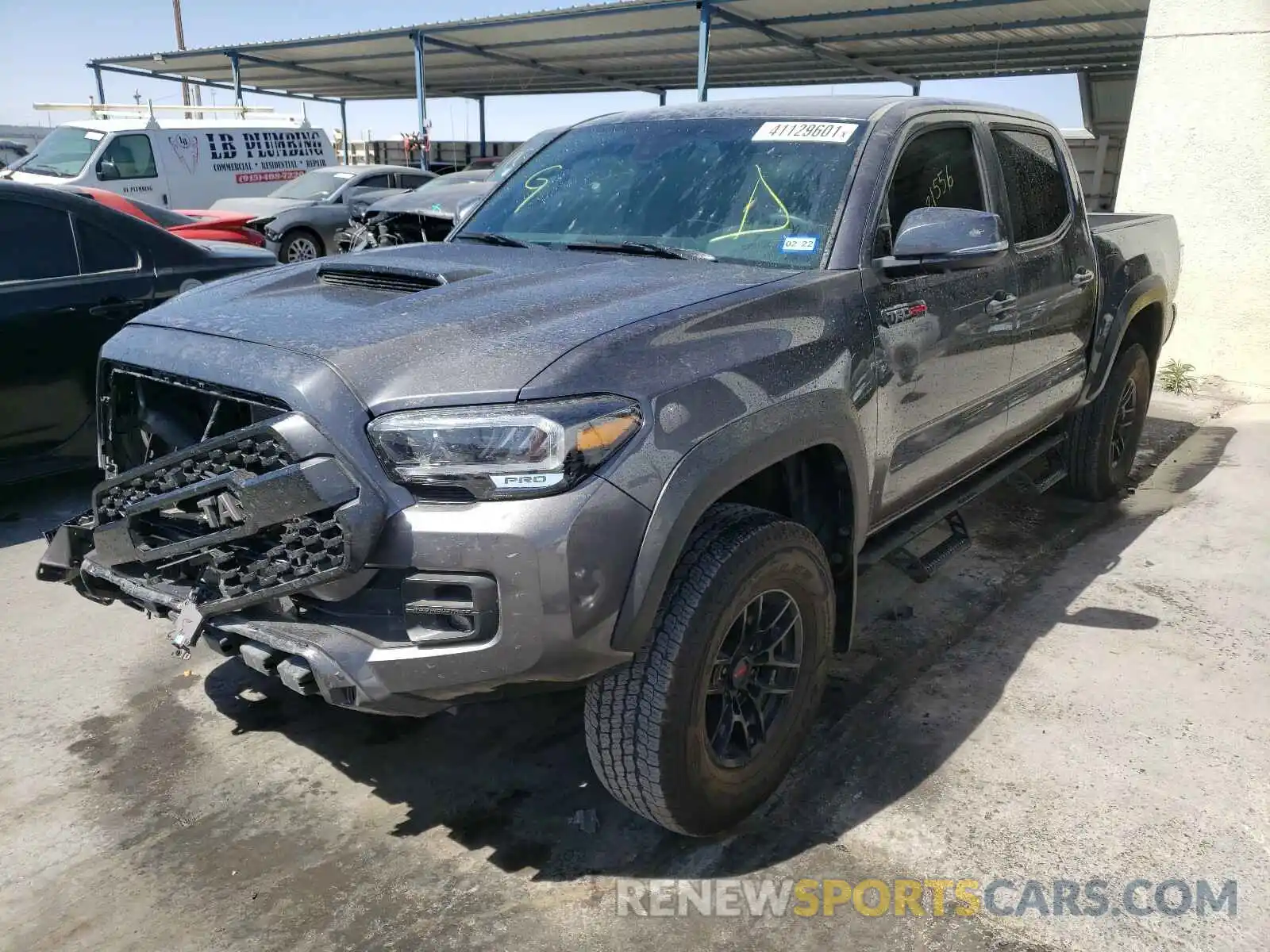 2 Photograph of a damaged car 5TFCZ5AN7LX227465 TOYOTA TACOMA 2020