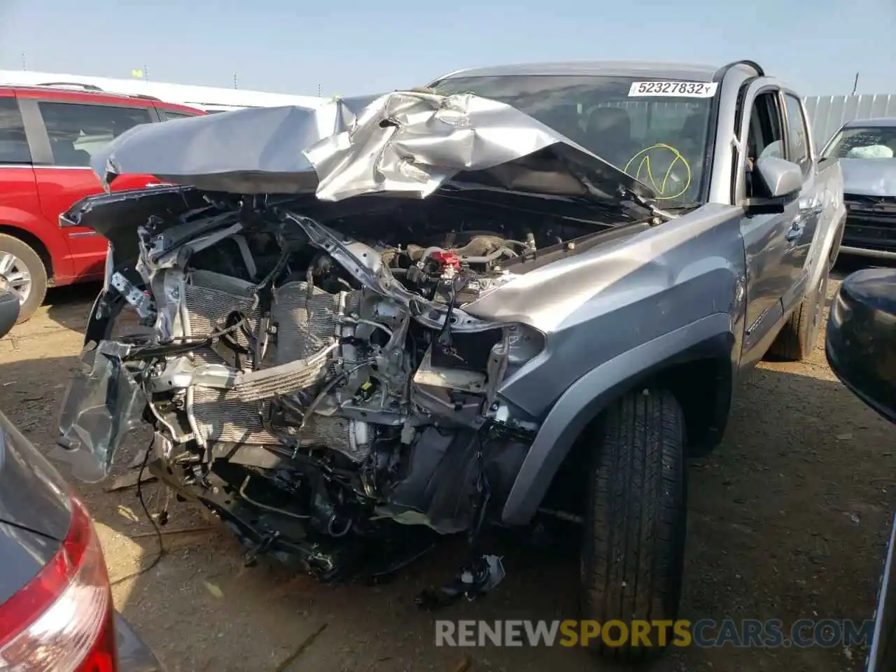 2 Photograph of a damaged car 5TFCZ5AN7LX227675 TOYOTA TACOMA 2020