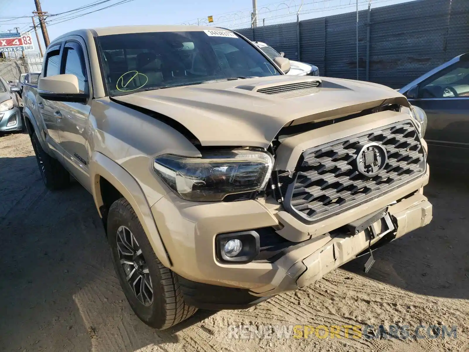 1 Photograph of a damaged car 5TFCZ5AN7LX230625 TOYOTA TACOMA 2020