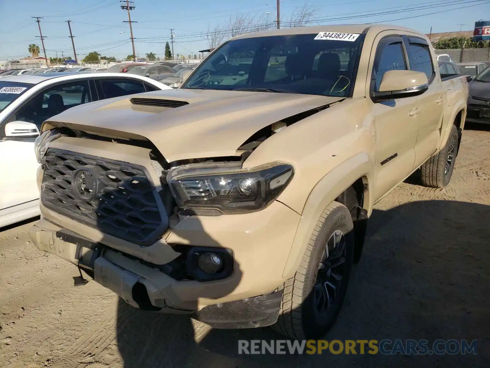 2 Photograph of a damaged car 5TFCZ5AN7LX230625 TOYOTA TACOMA 2020