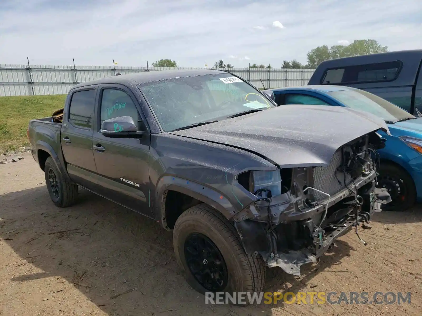 1 Photograph of a damaged car 5TFCZ5AN7LX234447 TOYOTA TACOMA 2020