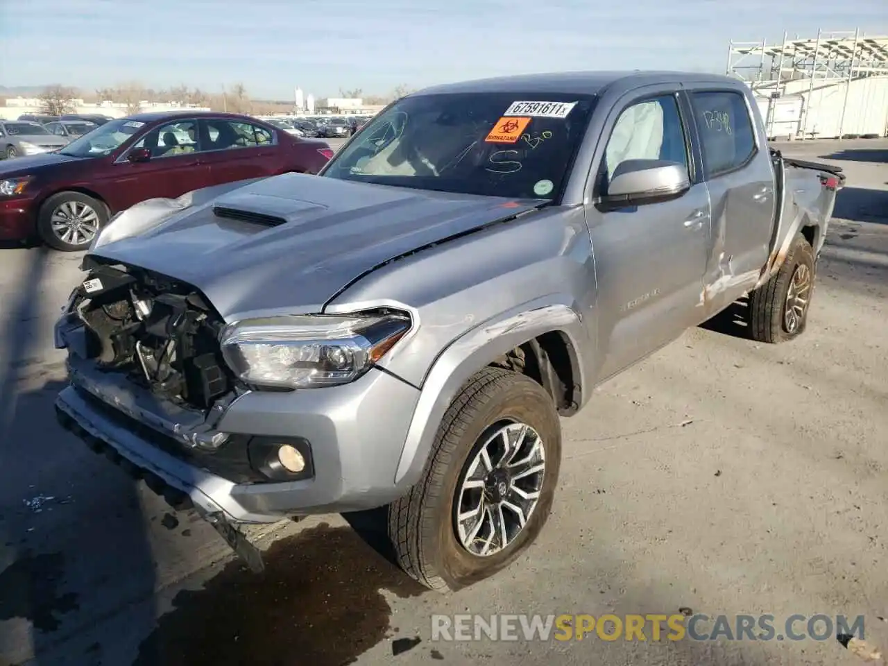 2 Photograph of a damaged car 5TFCZ5AN7LX239986 TOYOTA TACOMA 2020