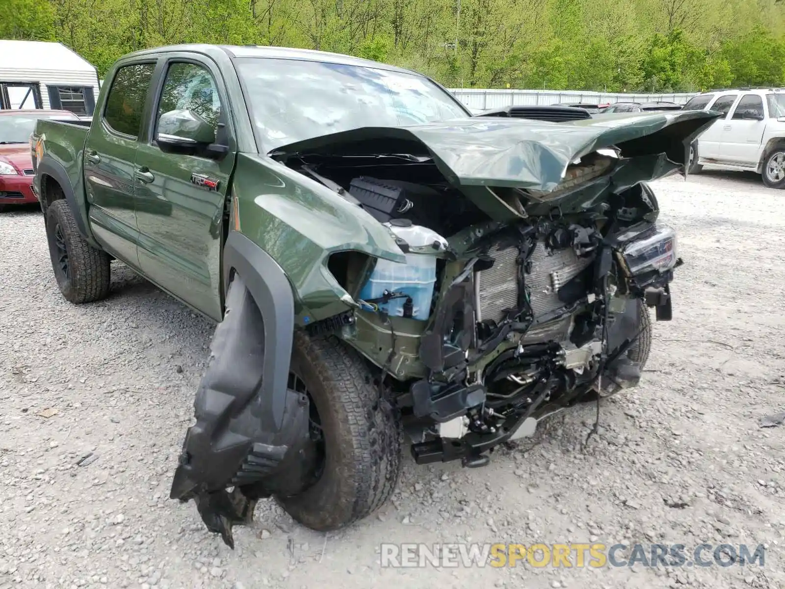 1 Photograph of a damaged car 5TFCZ5AN8LX214918 TOYOTA TACOMA 2020