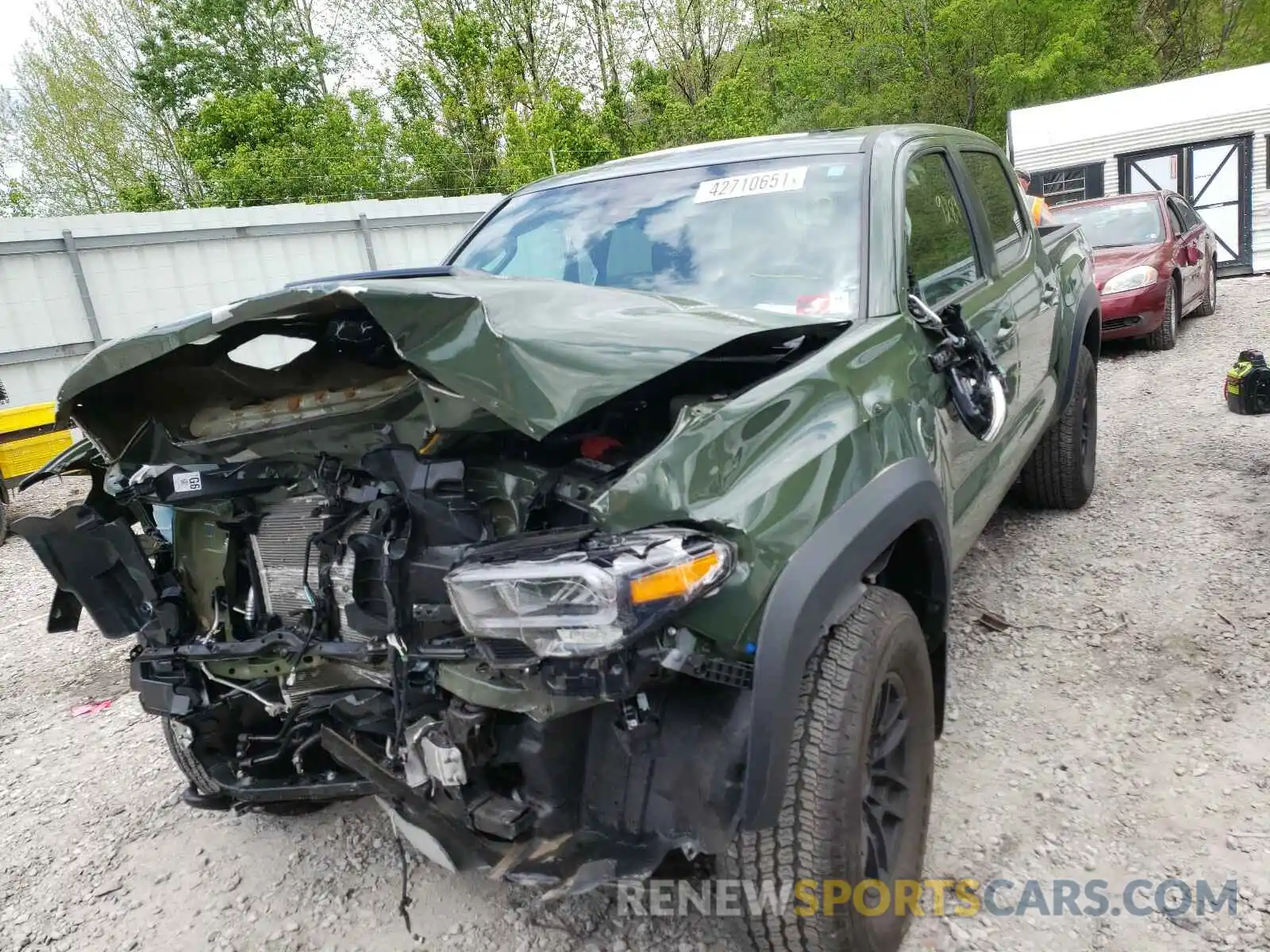 2 Photograph of a damaged car 5TFCZ5AN8LX214918 TOYOTA TACOMA 2020