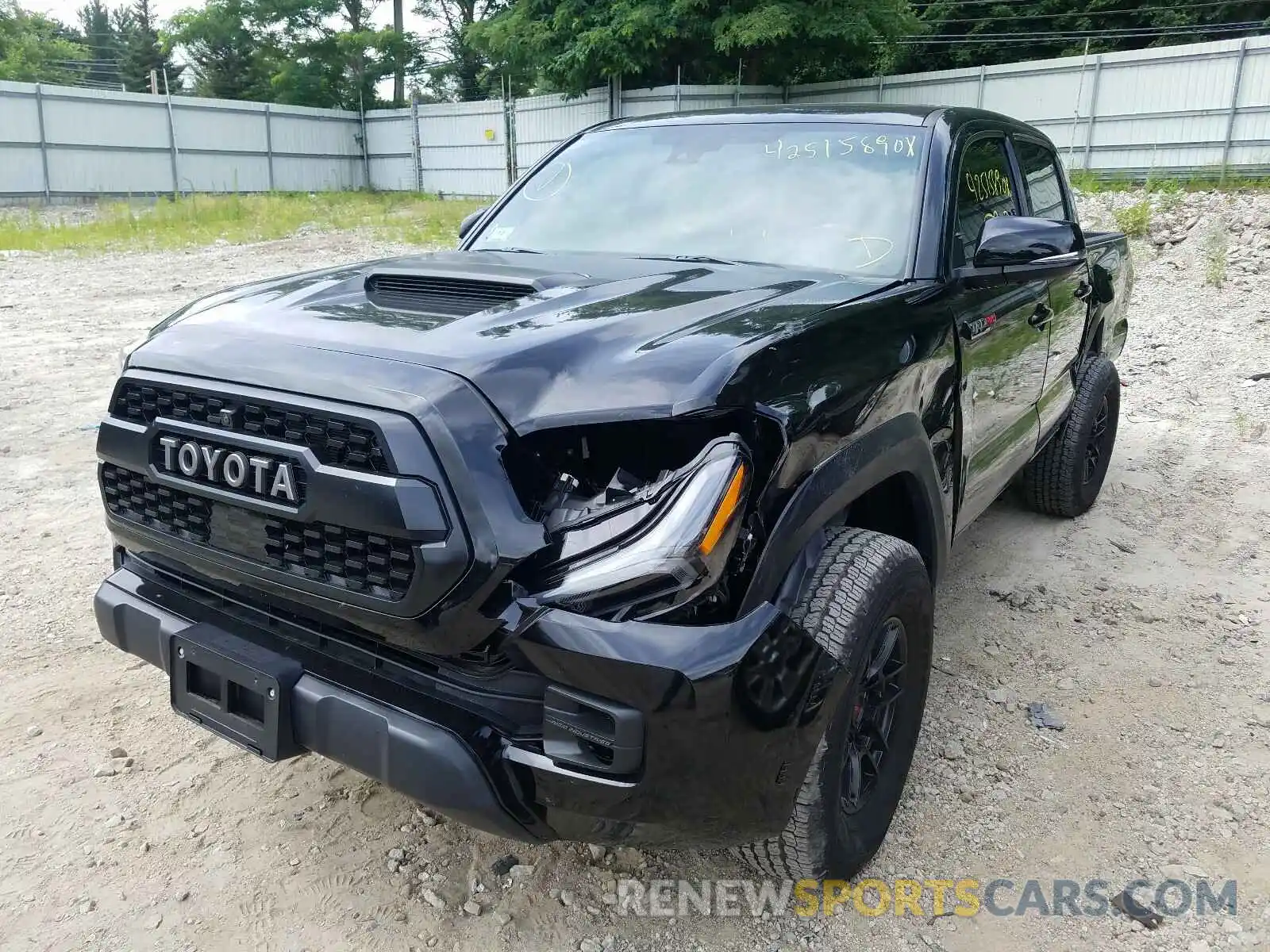 2 Photograph of a damaged car 5TFCZ5AN8LX216734 TOYOTA TACOMA 2020