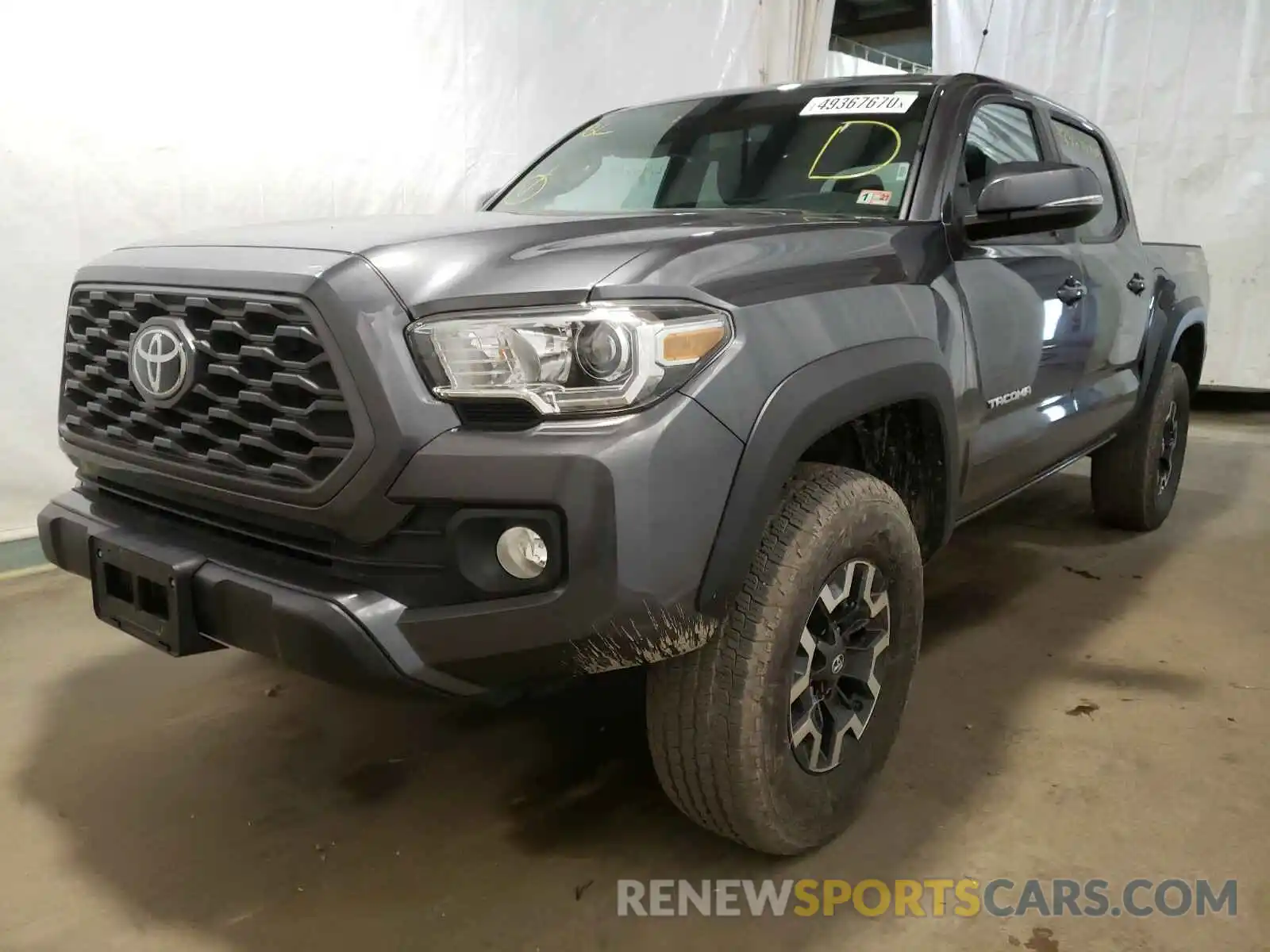 2 Photograph of a damaged car 5TFCZ5AN8LX223909 TOYOTA TACOMA 2020