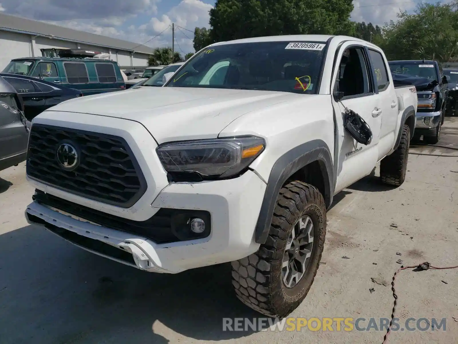 2 Photograph of a damaged car 5TFCZ5AN8LX225594 TOYOTA TACOMA 2020