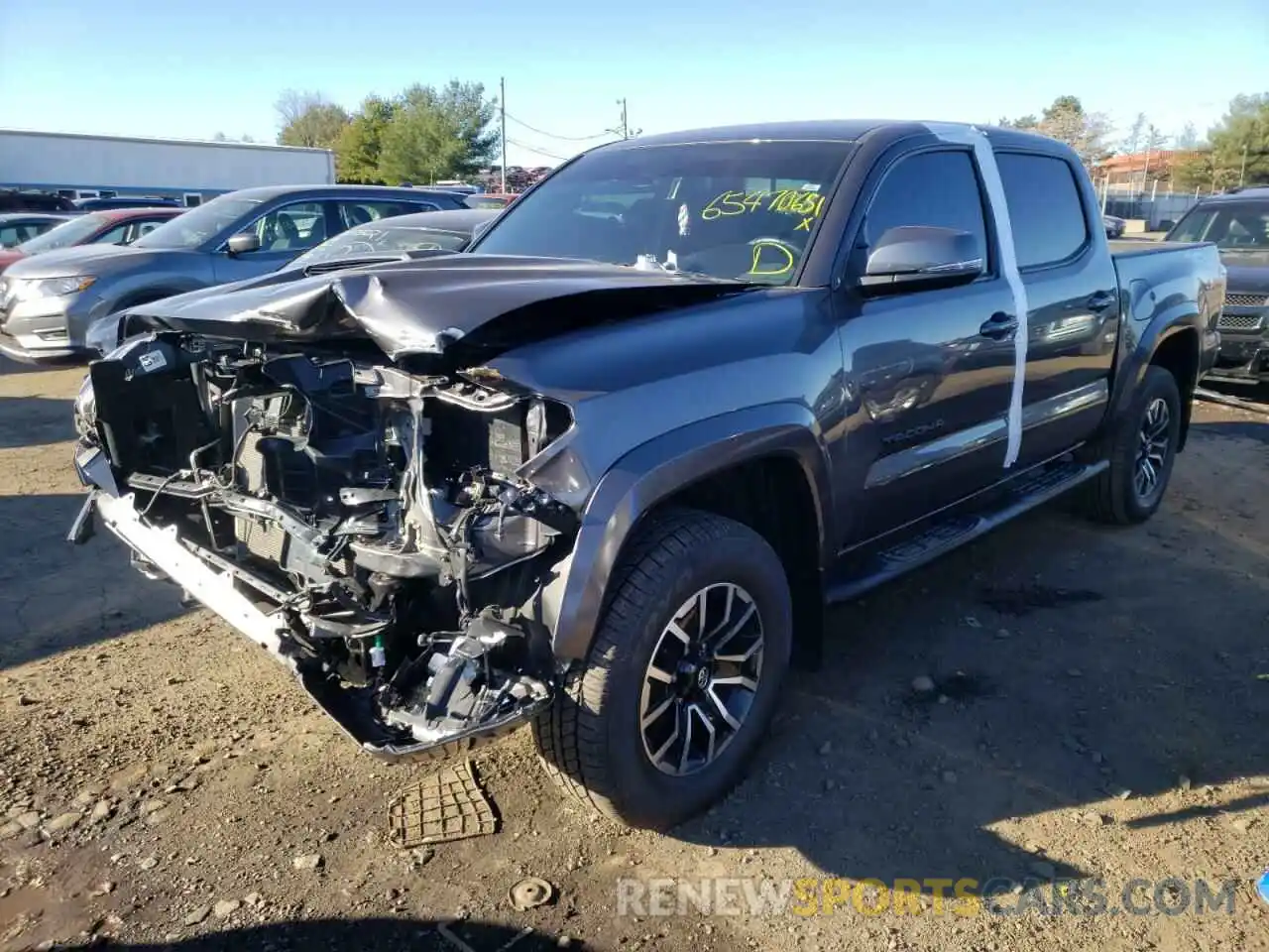 2 Photograph of a damaged car 5TFCZ5AN8LX232724 TOYOTA TACOMA 2020