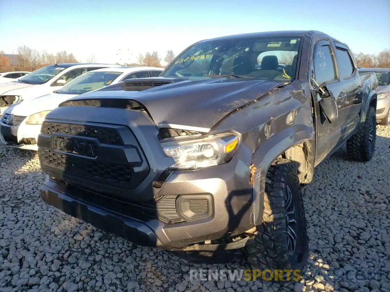 2 Photograph of a damaged car 5TFCZ5AN8LX233839 TOYOTA TACOMA 2020