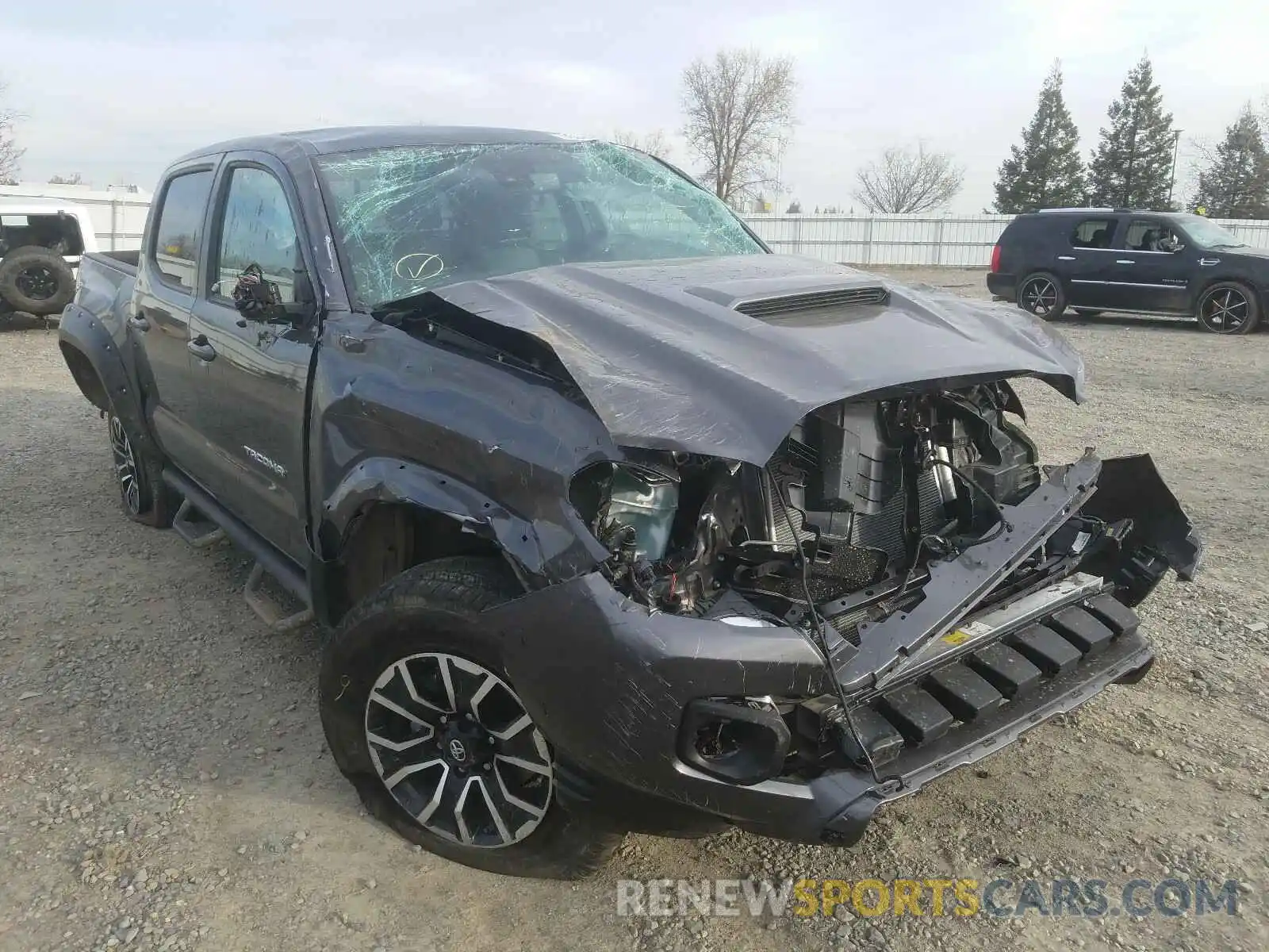 1 Photograph of a damaged car 5TFCZ5AN8LX233873 TOYOTA TACOMA 2020