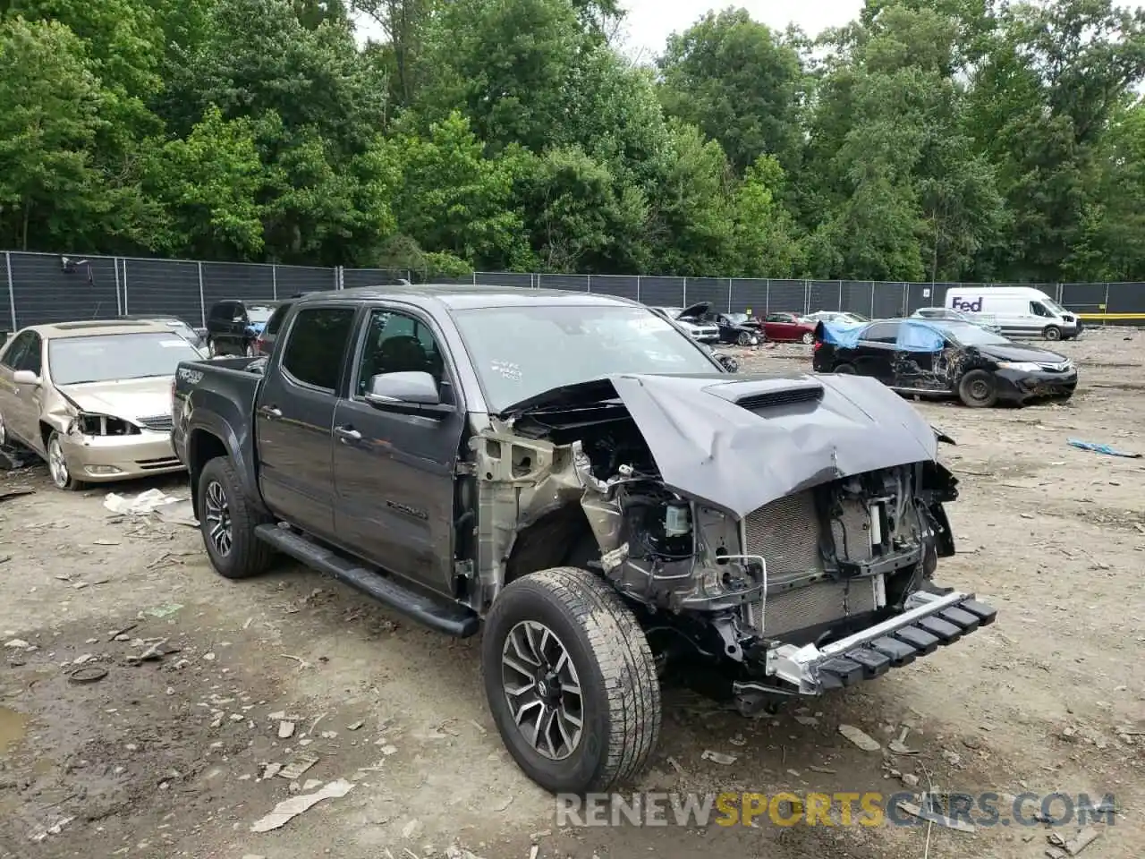 1 Photograph of a damaged car 5TFCZ5AN8LX238703 TOYOTA TACOMA 2020