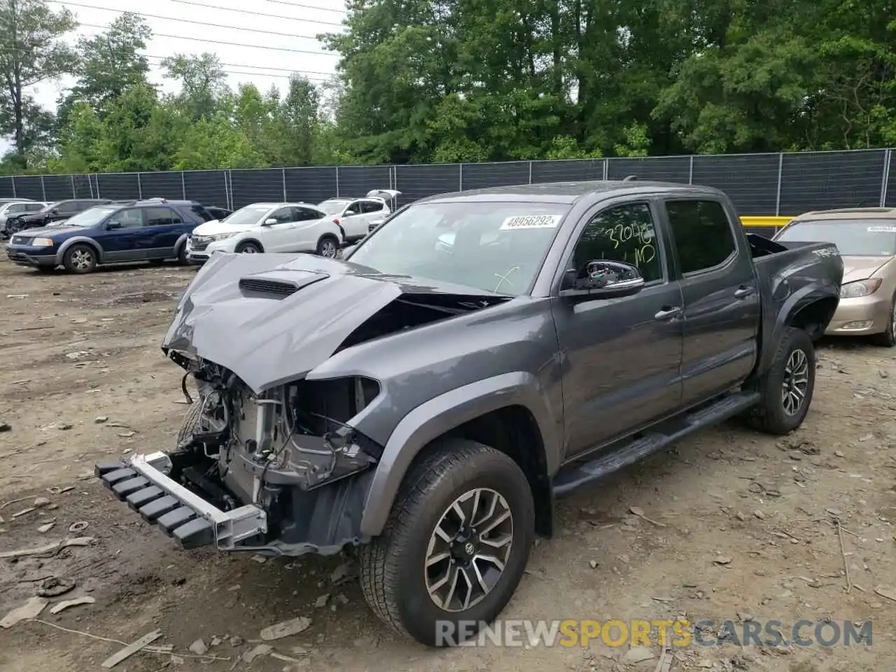 2 Photograph of a damaged car 5TFCZ5AN8LX238703 TOYOTA TACOMA 2020