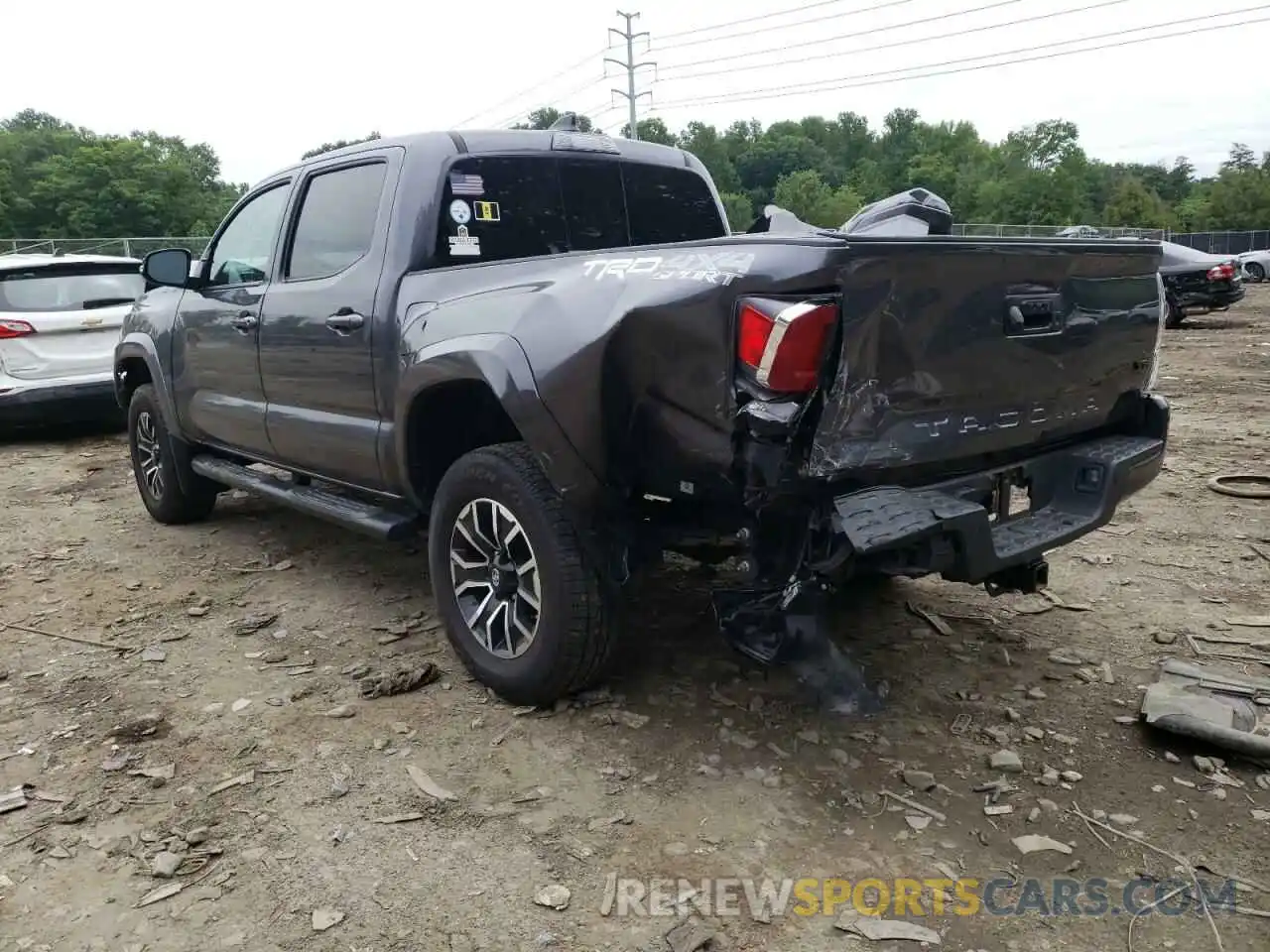 3 Photograph of a damaged car 5TFCZ5AN8LX238703 TOYOTA TACOMA 2020