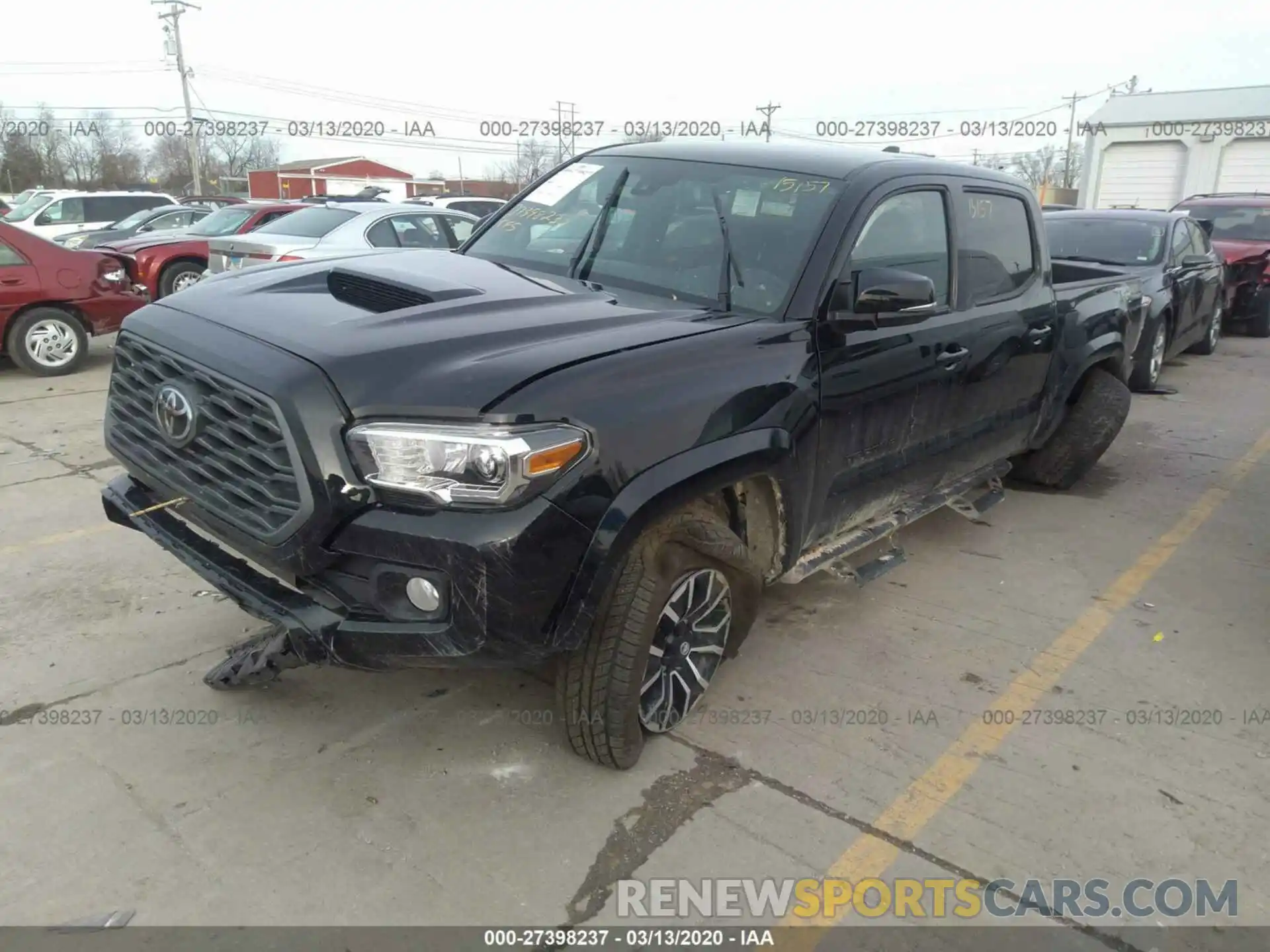 2 Photograph of a damaged car 5TFCZ5AN9LX214975 TOYOTA TACOMA 2020