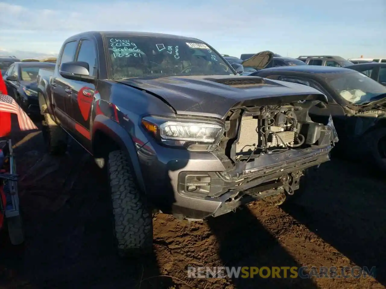 1 Photograph of a damaged car 5TFCZ5AN9LX215463 TOYOTA TACOMA 2020