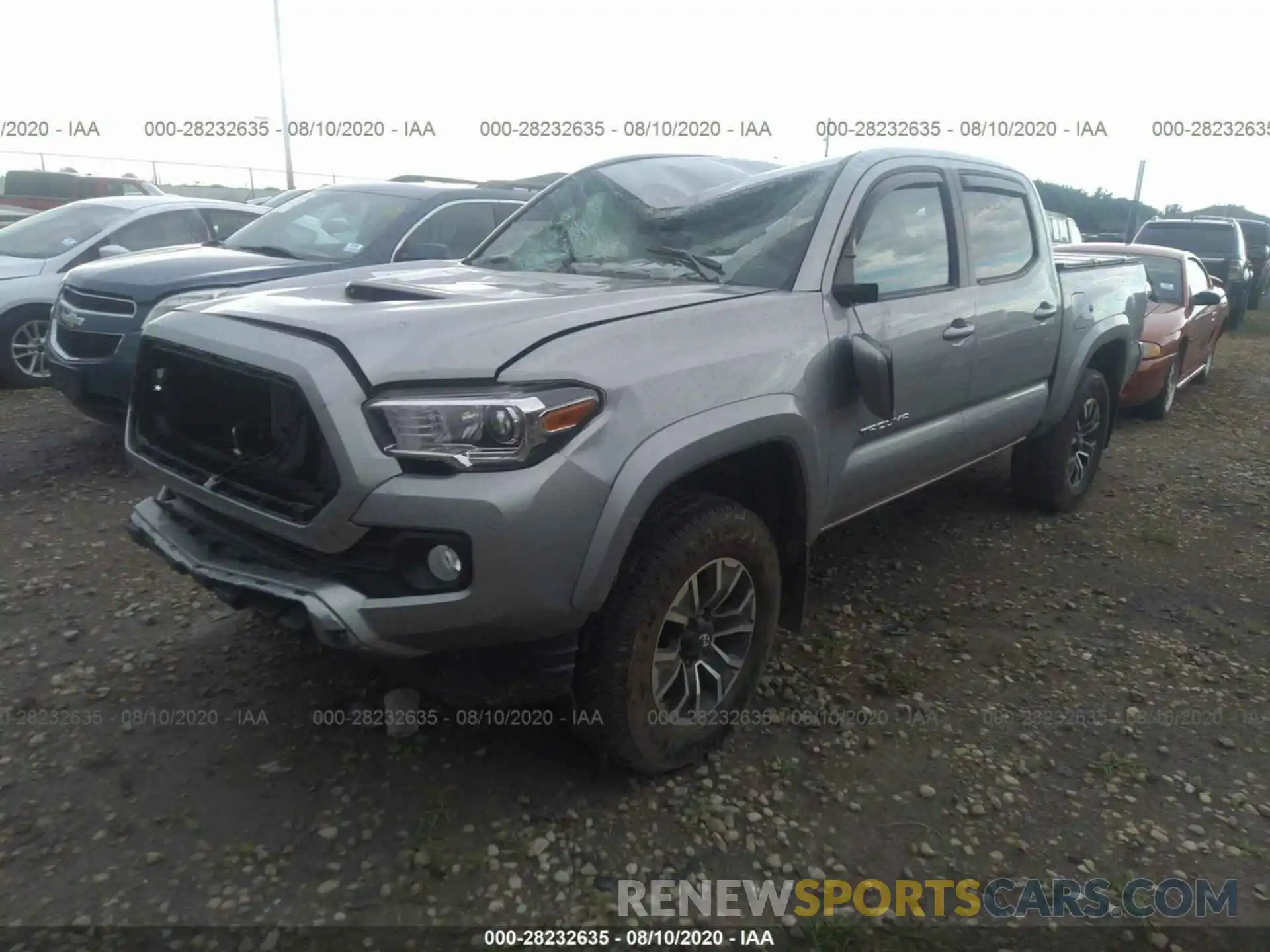 2 Photograph of a damaged car 5TFCZ5AN9LX223949 TOYOTA TACOMA 2020