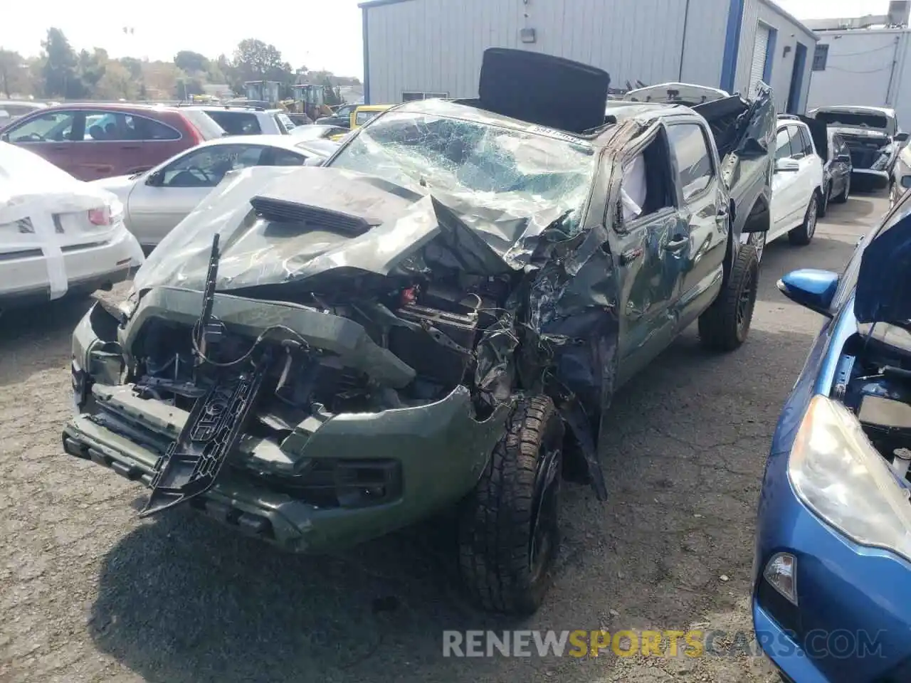 2 Photograph of a damaged car 5TFCZ5AN9LX227161 TOYOTA TACOMA 2020