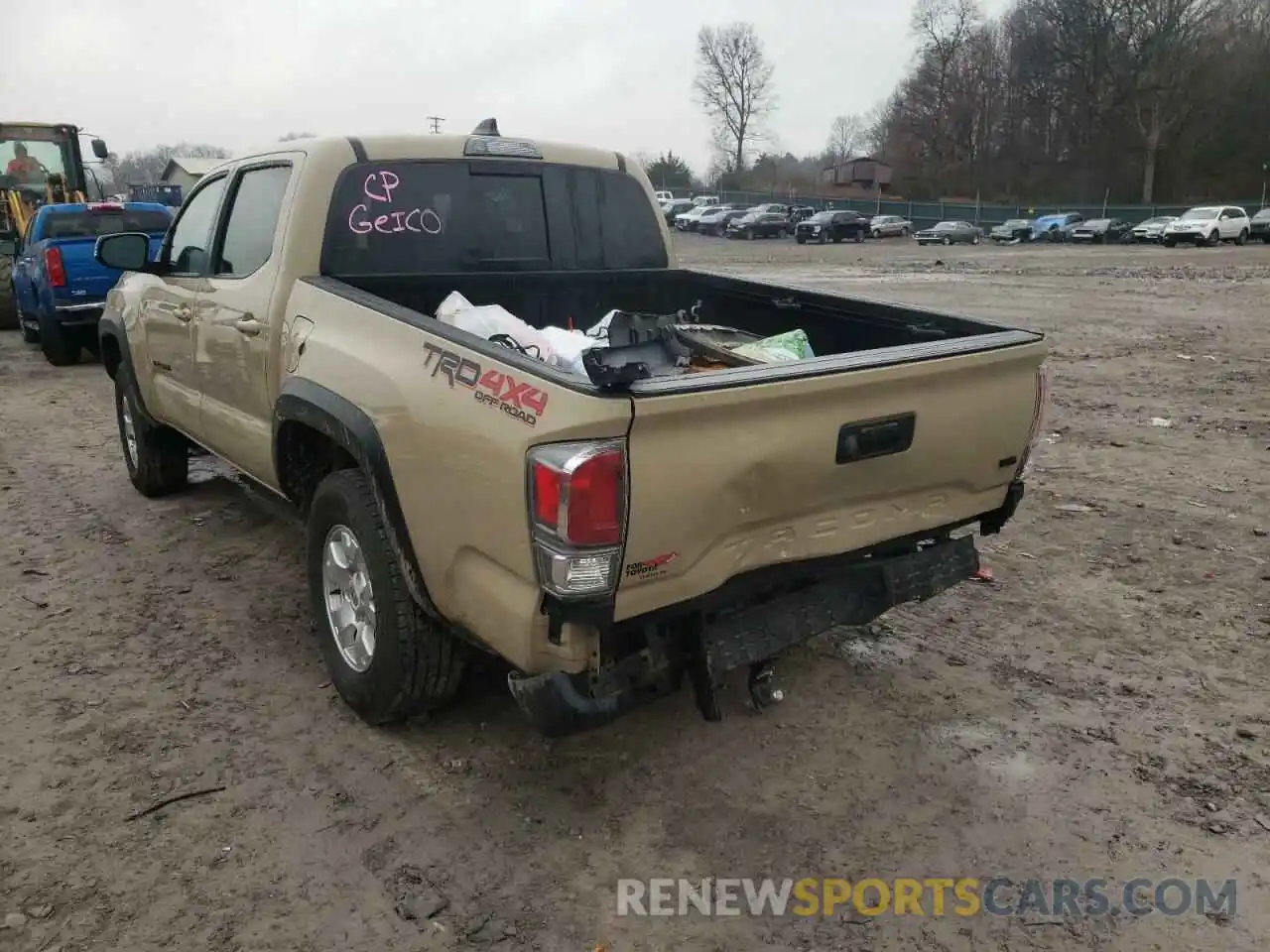 3 Photograph of a damaged car 5TFCZ5AN9LX230853 TOYOTA TACOMA 2020