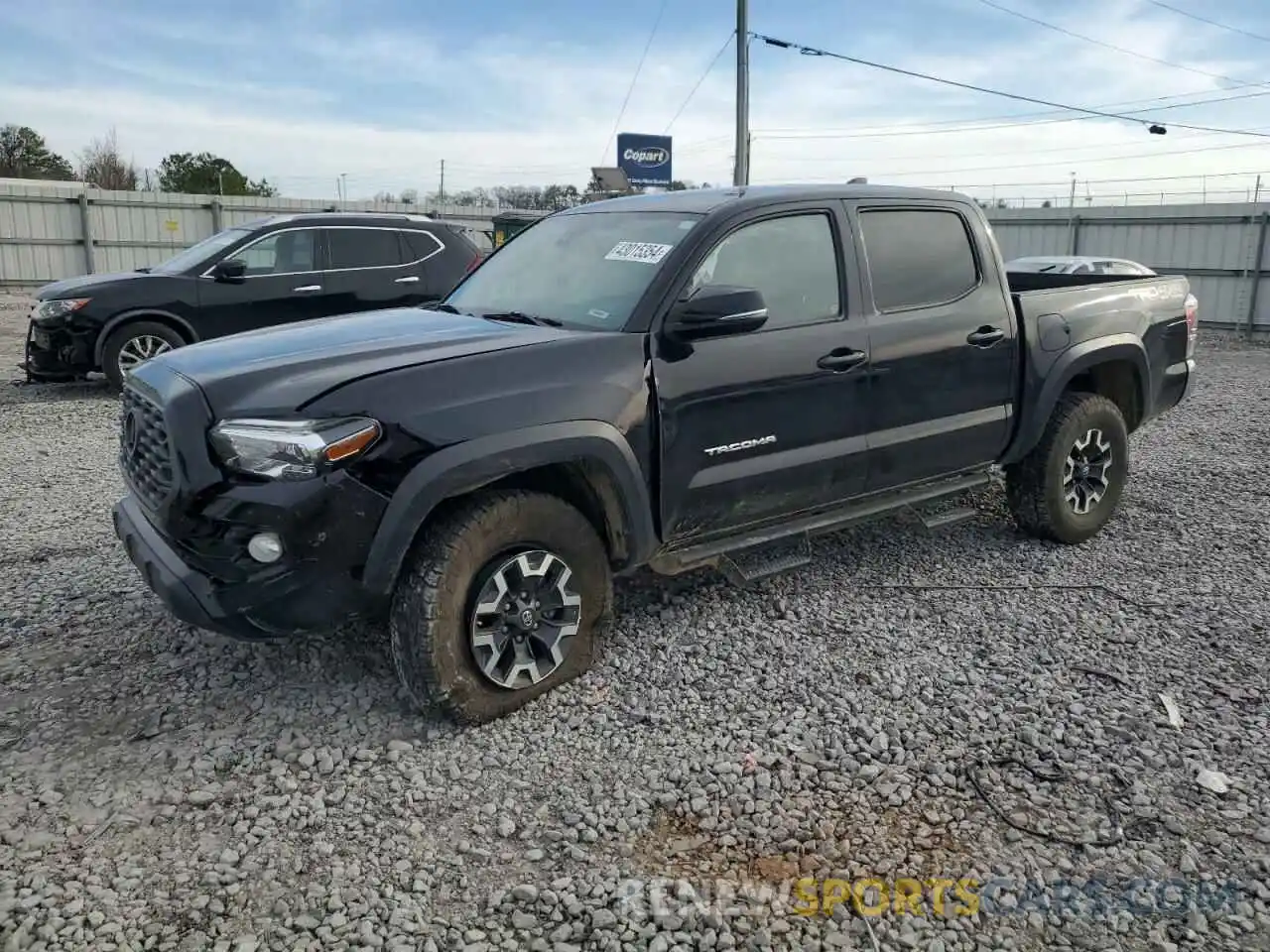 1 Photograph of a damaged car 5TFCZ5AN9LX233414 TOYOTA TACOMA 2020