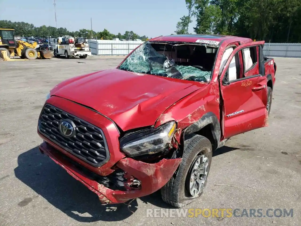 2 Photograph of a damaged car 5TFCZ5AN9LX238161 TOYOTA TACOMA 2020