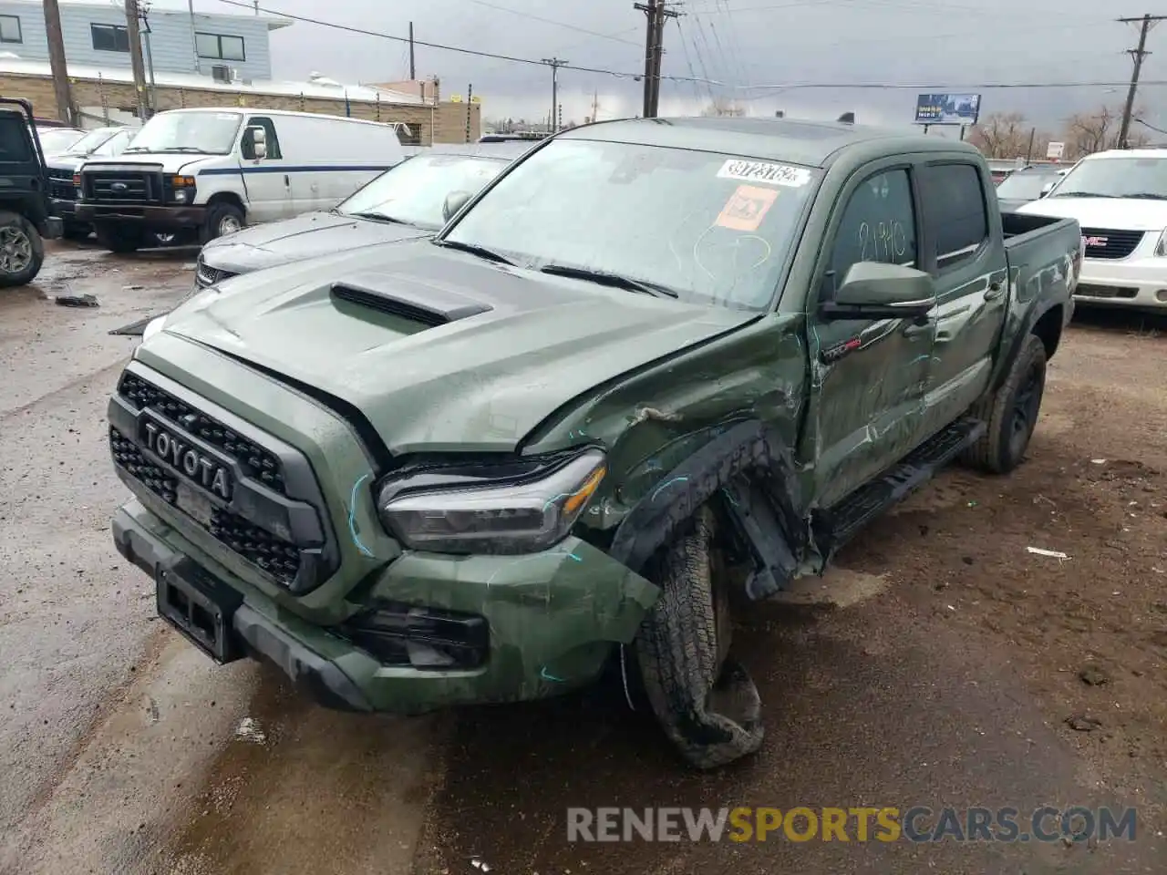 2 Photograph of a damaged car 5TFCZ5ANXLX241814 TOYOTA TACOMA 2020