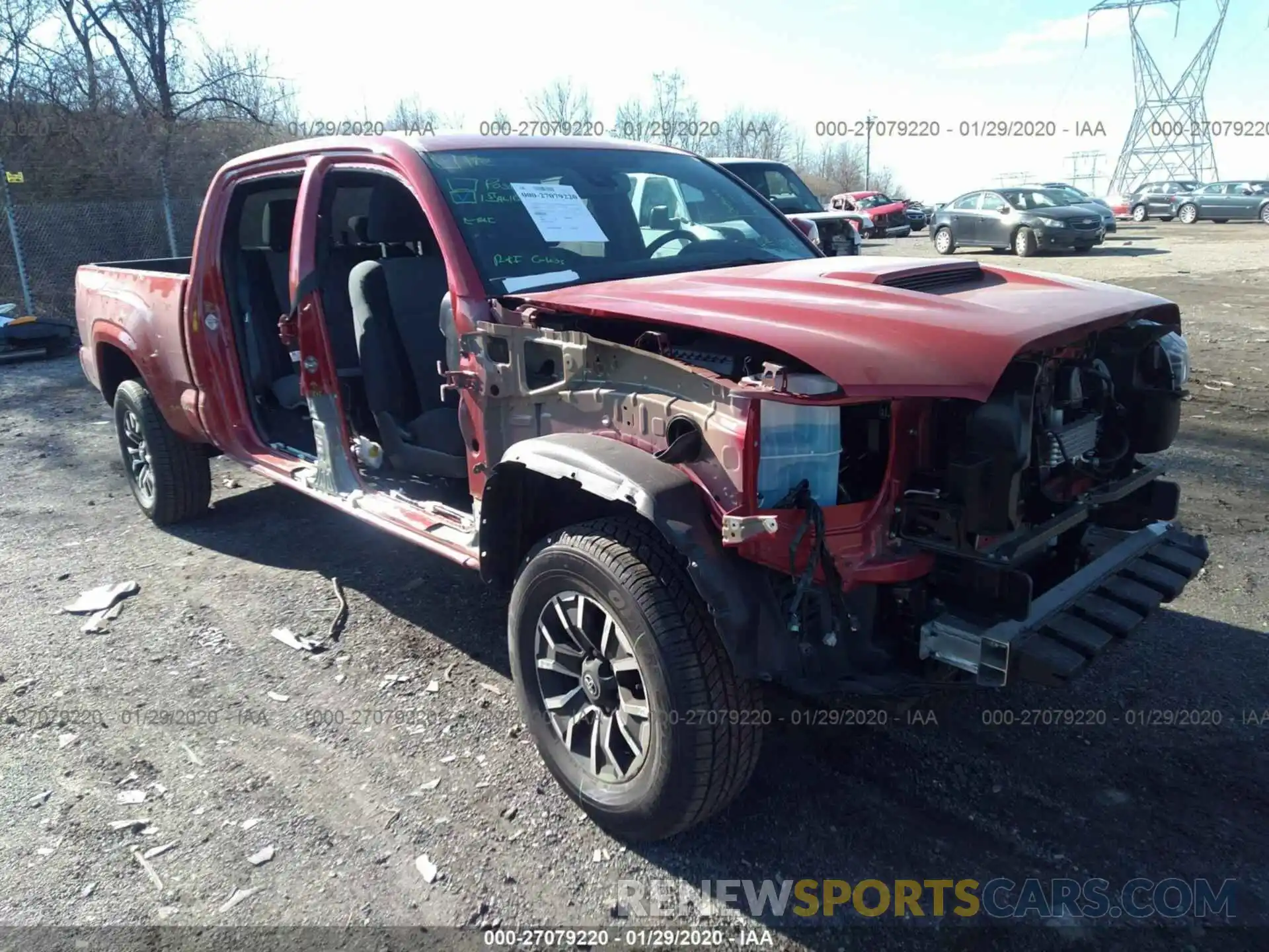 1 Photograph of a damaged car 5TFDZ5BN1LX047806 TOYOTA TACOMA 2020