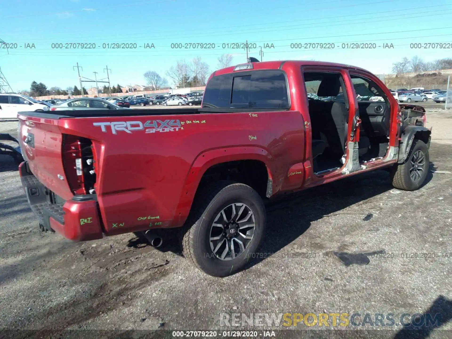 4 Photograph of a damaged car 5TFDZ5BN1LX047806 TOYOTA TACOMA 2020