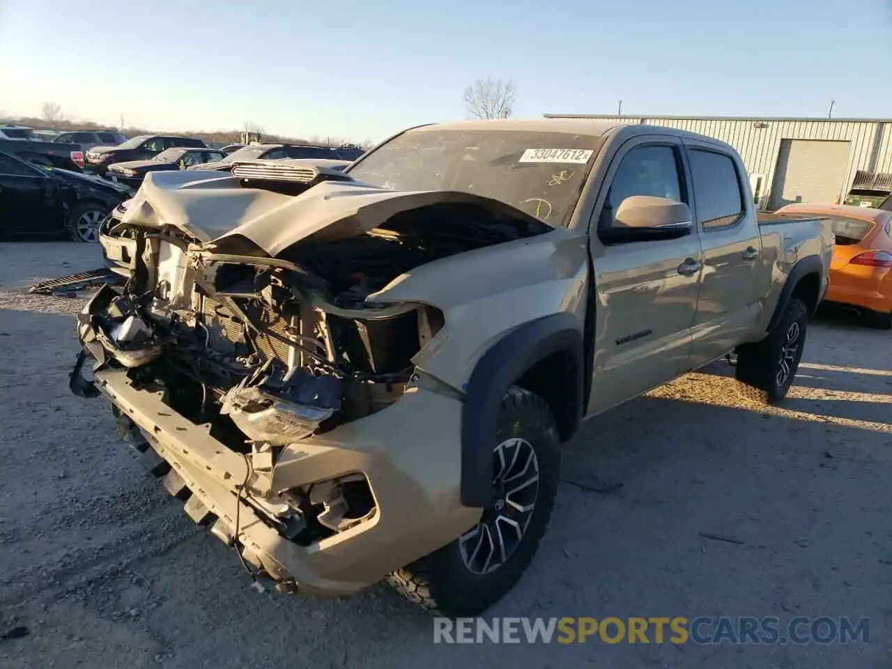 2 Photograph of a damaged car 5TFDZ5BN1LX052763 TOYOTA TACOMA 2020