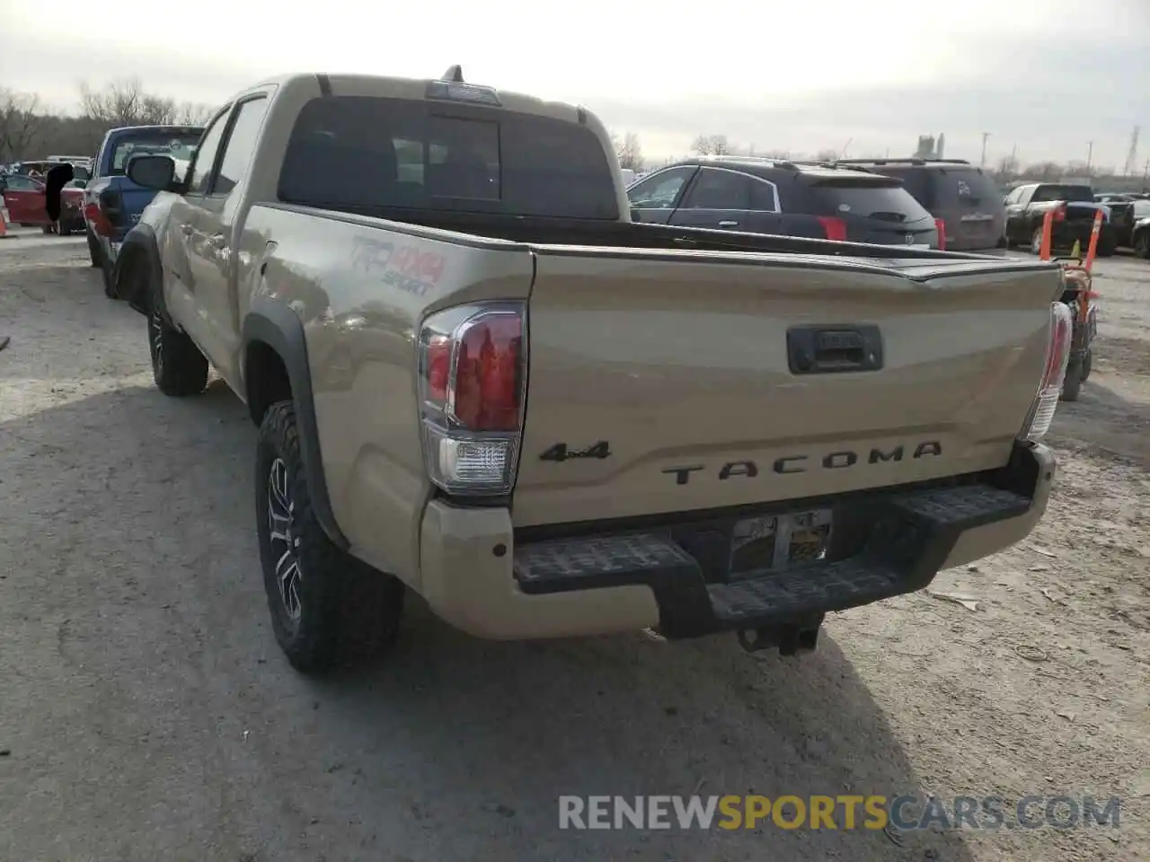 3 Photograph of a damaged car 5TFDZ5BN1LX052763 TOYOTA TACOMA 2020