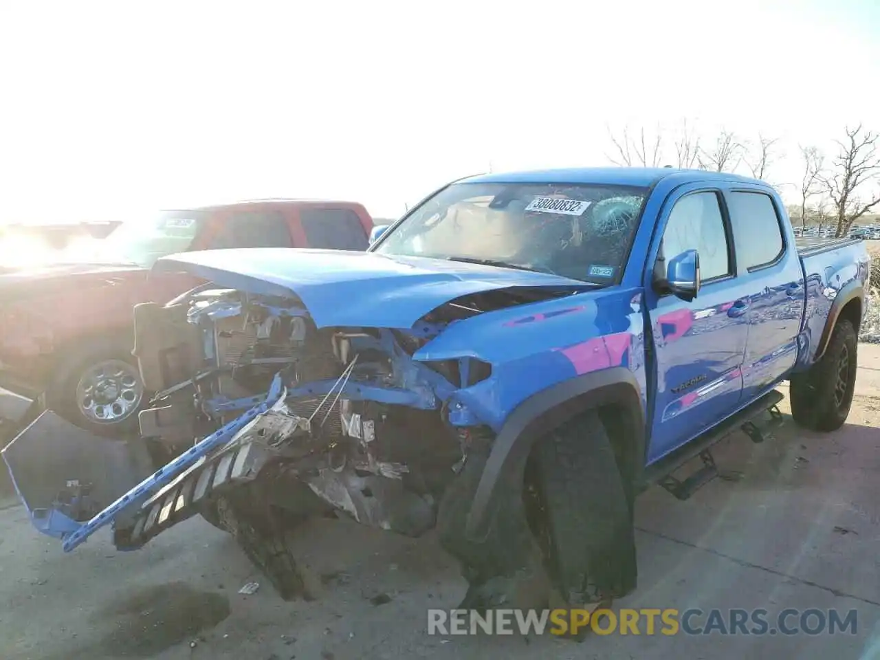 2 Photograph of a damaged car 5TFDZ5BN3LX055390 TOYOTA TACOMA 2020