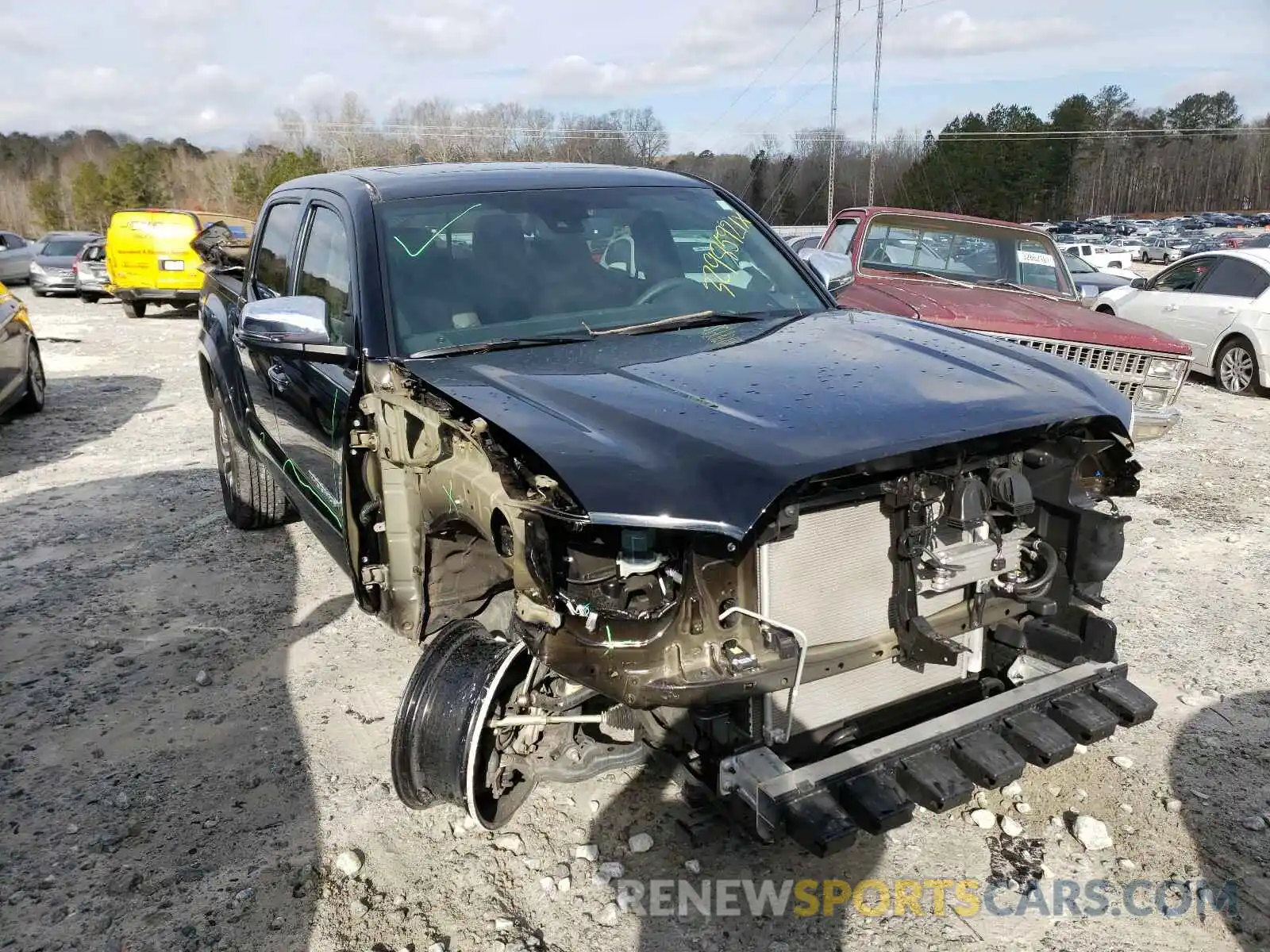 1 Photograph of a damaged car 5TFEZ5CN9LX088591 TOYOTA TACOMA 2020