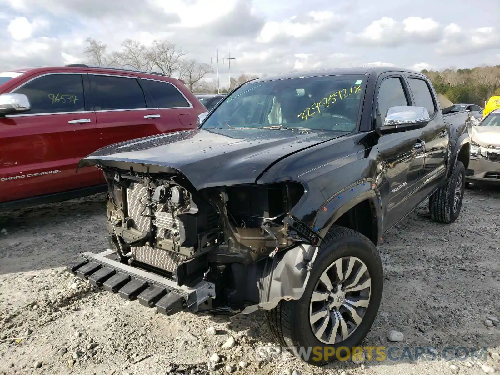 2 Photograph of a damaged car 5TFEZ5CN9LX088591 TOYOTA TACOMA 2020