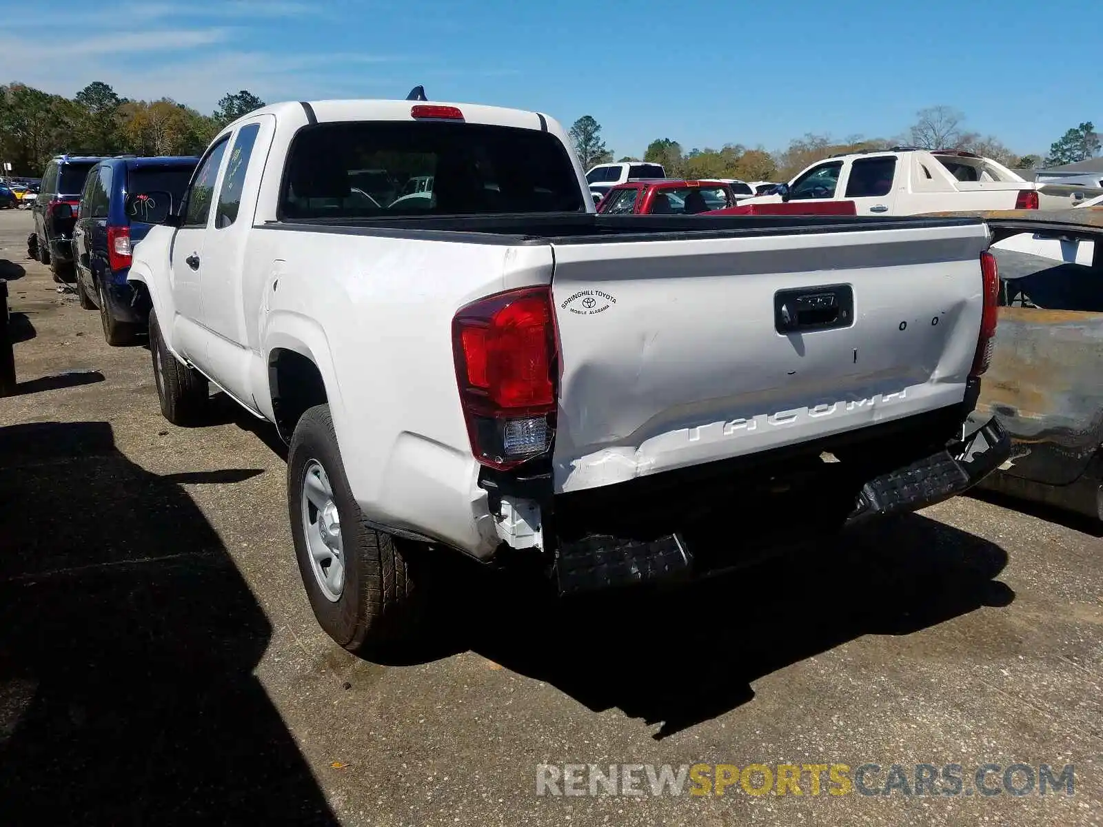 3 Photograph of a damaged car 5TFRX5GN0LX166645 TOYOTA TACOMA 2020