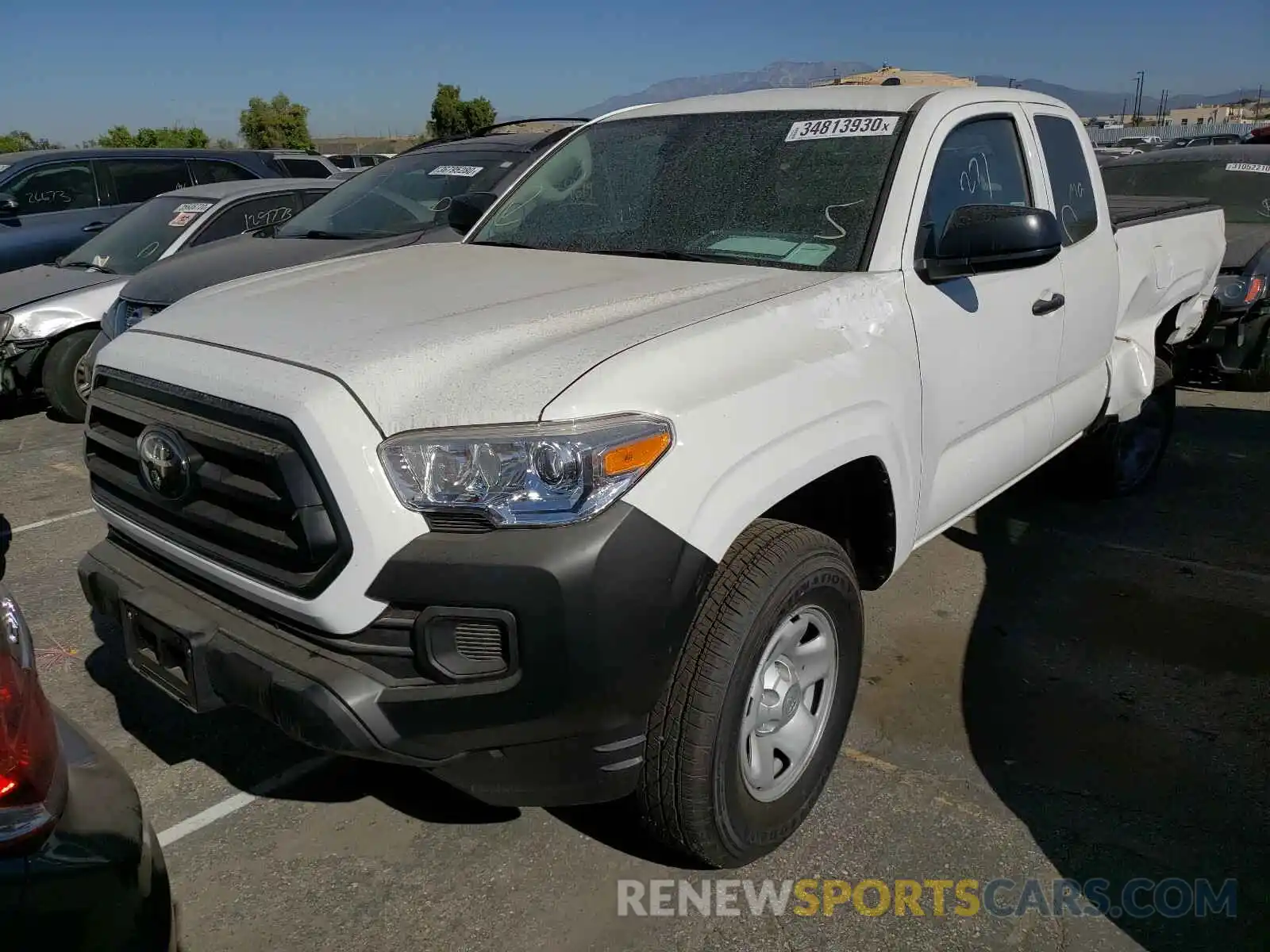 2 Photograph of a damaged car 5TFRX5GN0LX168072 TOYOTA TACOMA 2020