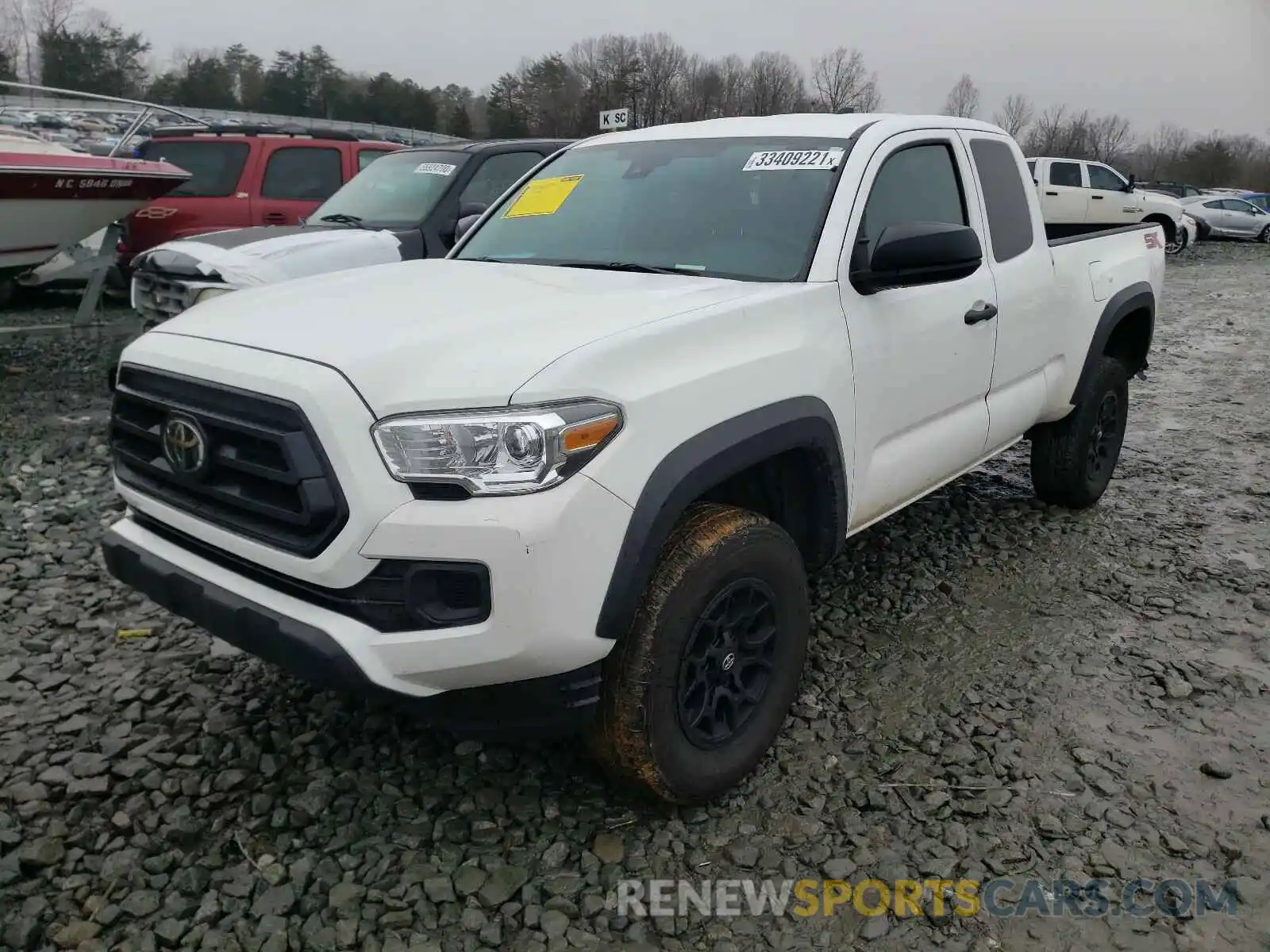 2 Photograph of a damaged car 5TFRX5GN0LX172543 TOYOTA TACOMA 2020