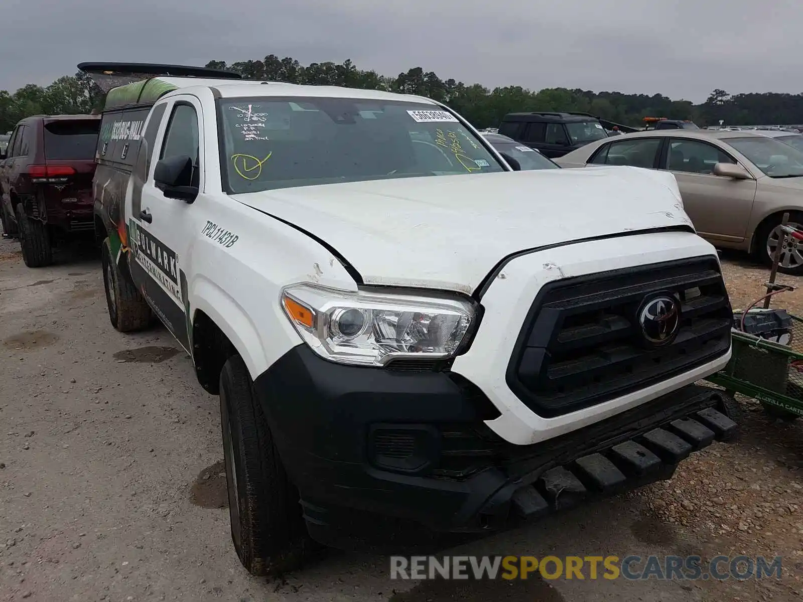 1 Photograph of a damaged car 5TFRX5GN0LX175622 TOYOTA TACOMA 2020