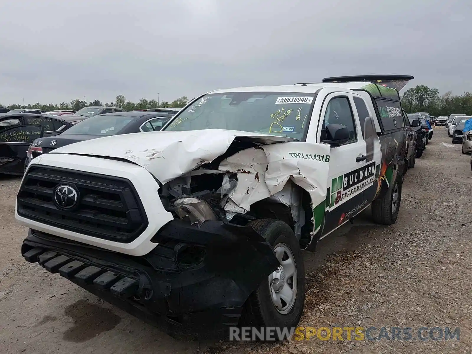 2 Photograph of a damaged car 5TFRX5GN0LX175622 TOYOTA TACOMA 2020