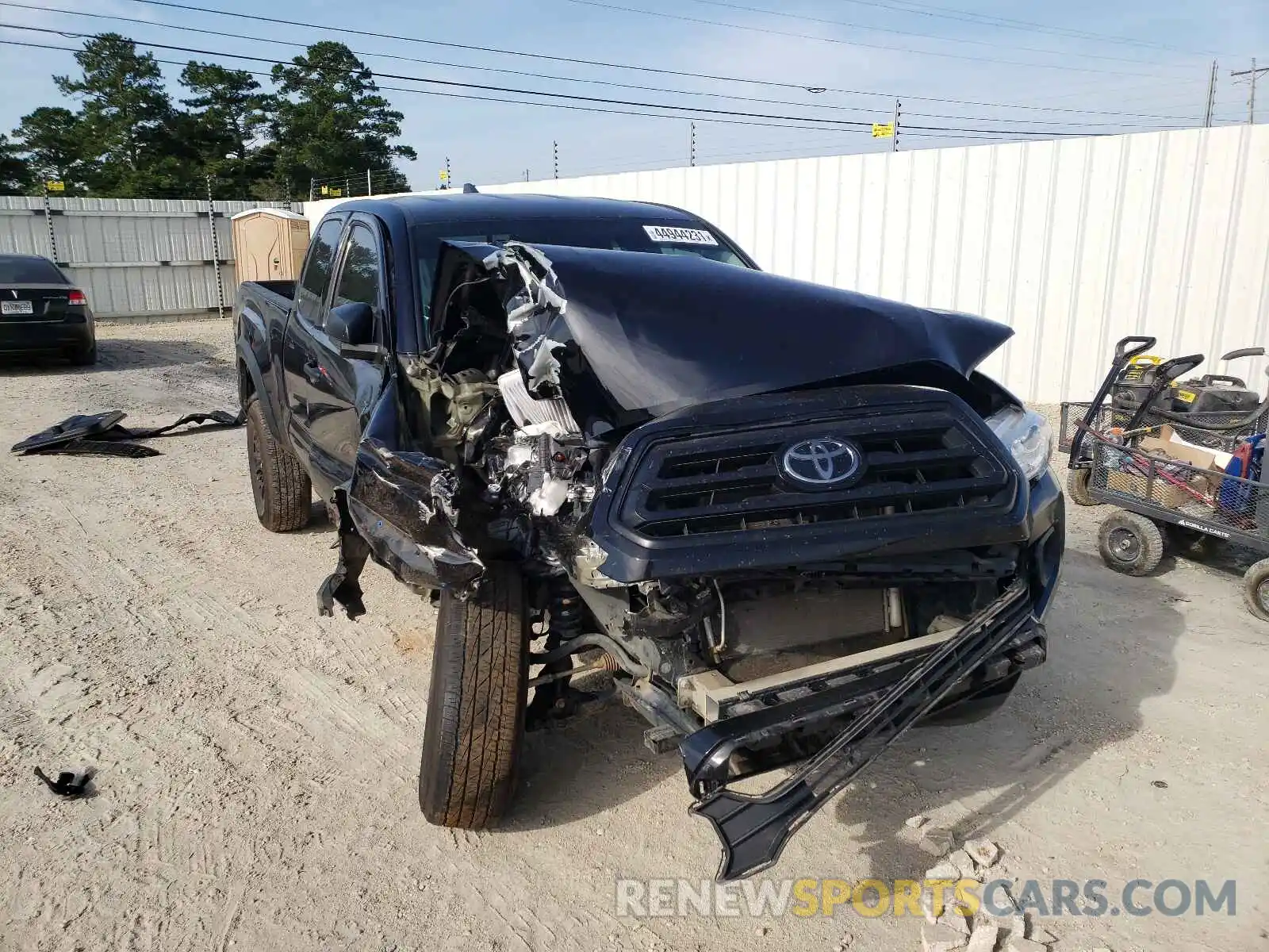 1 Photograph of a damaged car 5TFRX5GN0LX176947 TOYOTA TACOMA 2020