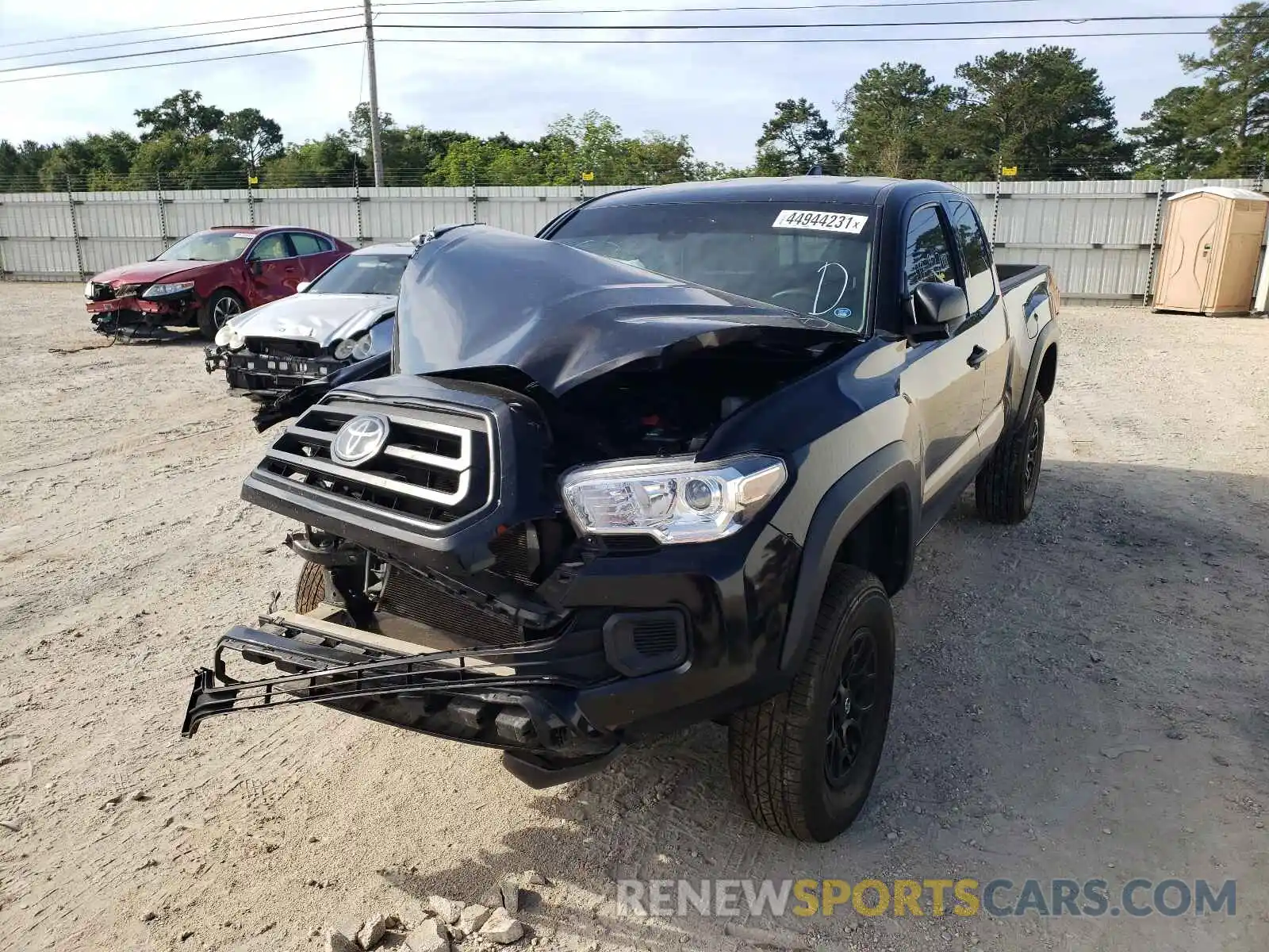 2 Photograph of a damaged car 5TFRX5GN0LX176947 TOYOTA TACOMA 2020