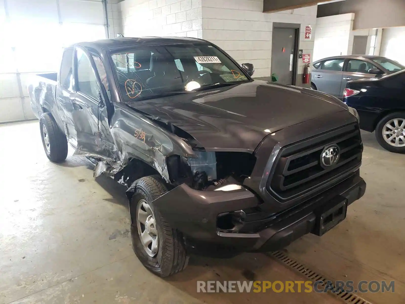 1 Photograph of a damaged car 5TFRX5GN0LX178441 TOYOTA TACOMA 2020