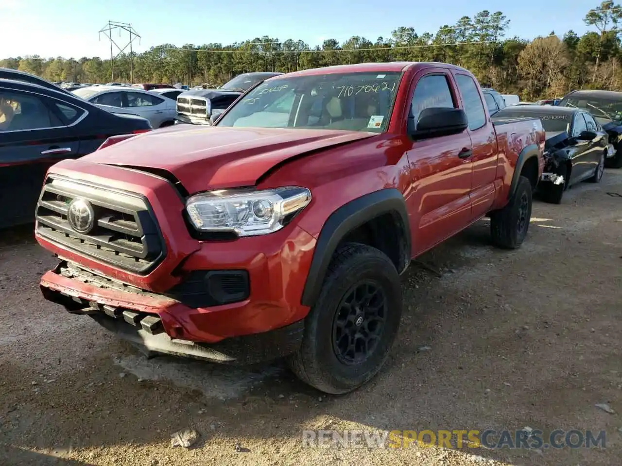 2 Photograph of a damaged car 5TFRX5GN0LX179475 TOYOTA TACOMA 2020