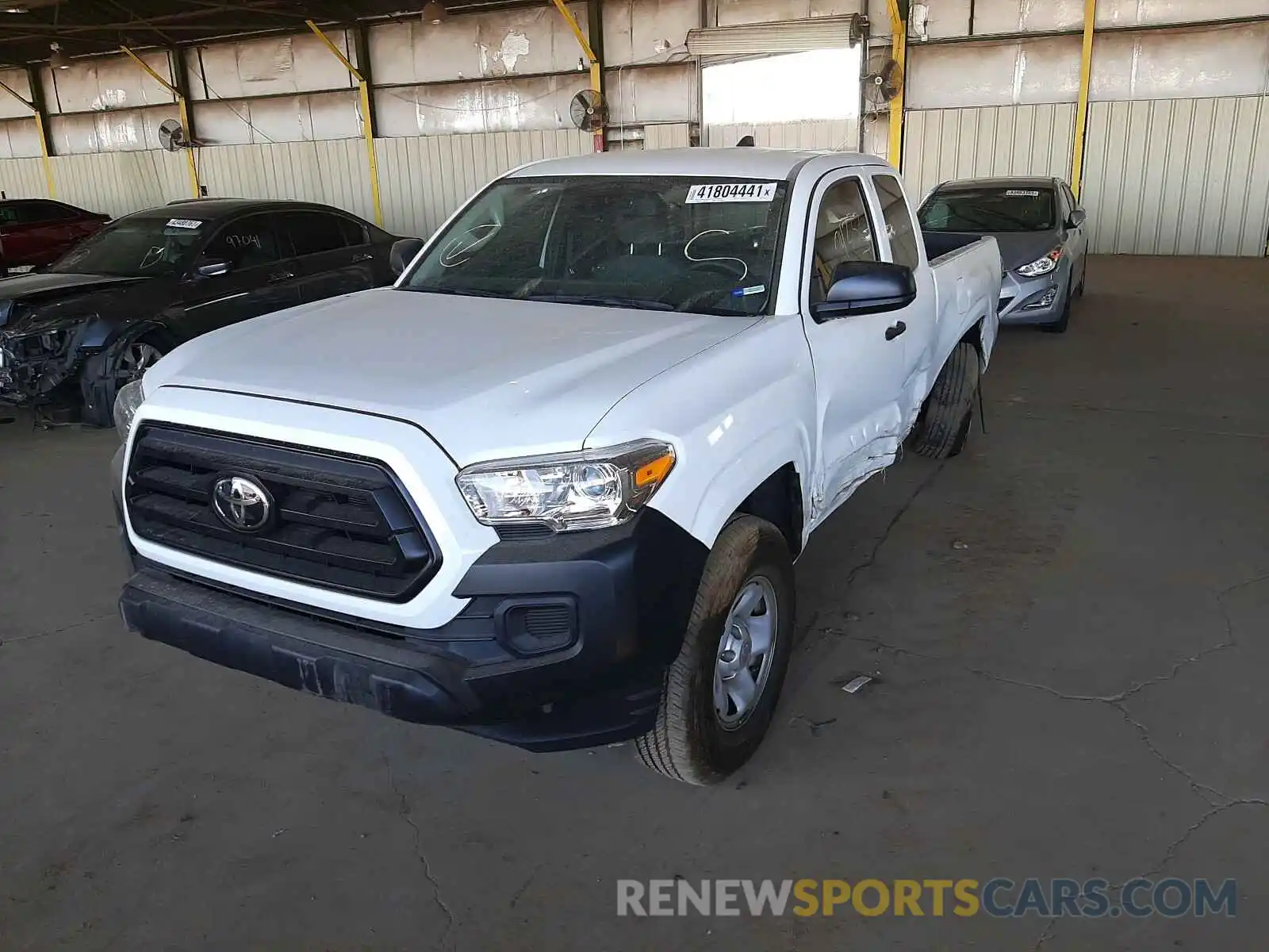 2 Photograph of a damaged car 5TFRX5GN0LX181064 TOYOTA TACOMA 2020