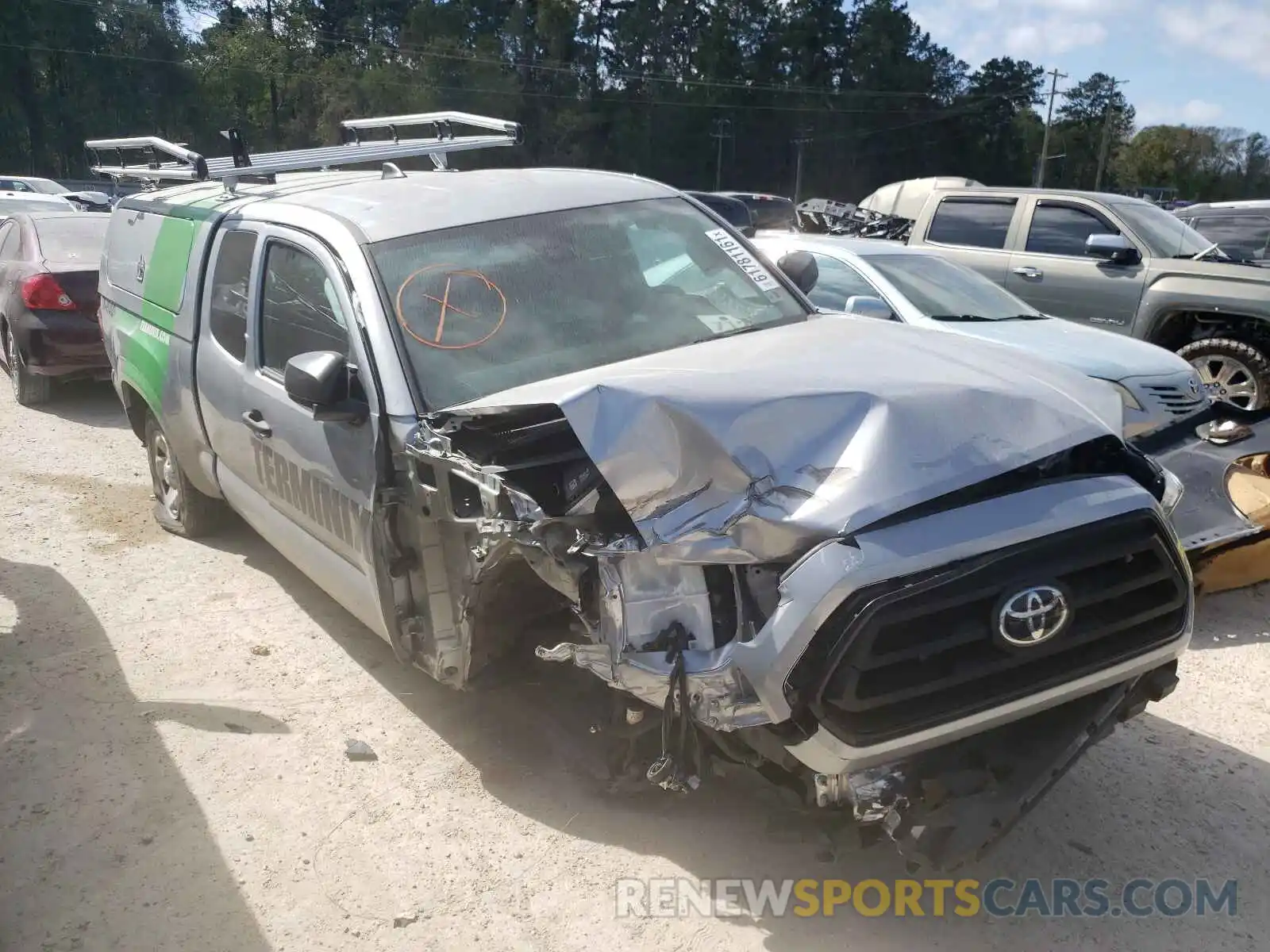 1 Photograph of a damaged car 5TFRX5GN0LX182473 TOYOTA TACOMA 2020