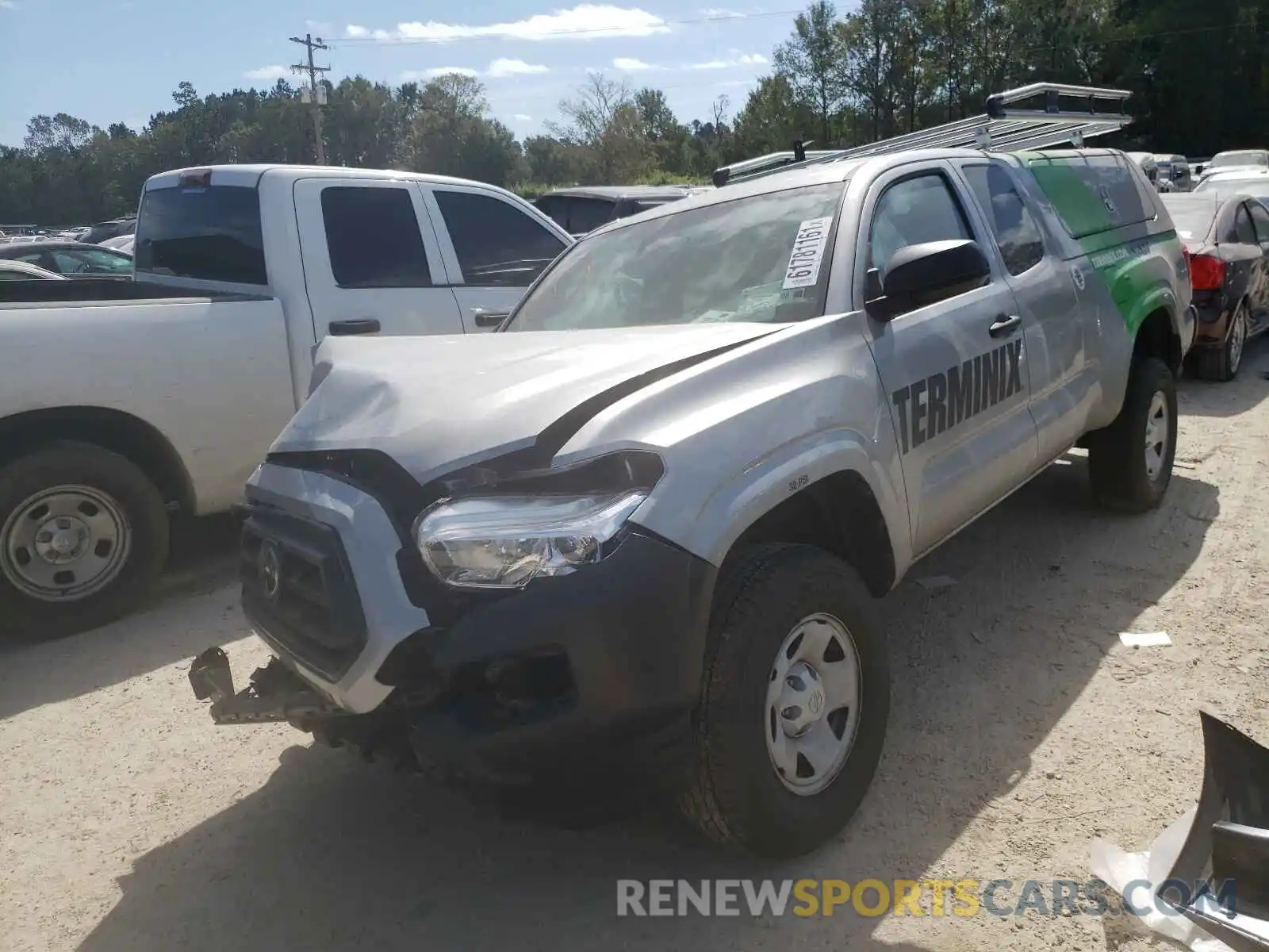 2 Photograph of a damaged car 5TFRX5GN0LX182473 TOYOTA TACOMA 2020